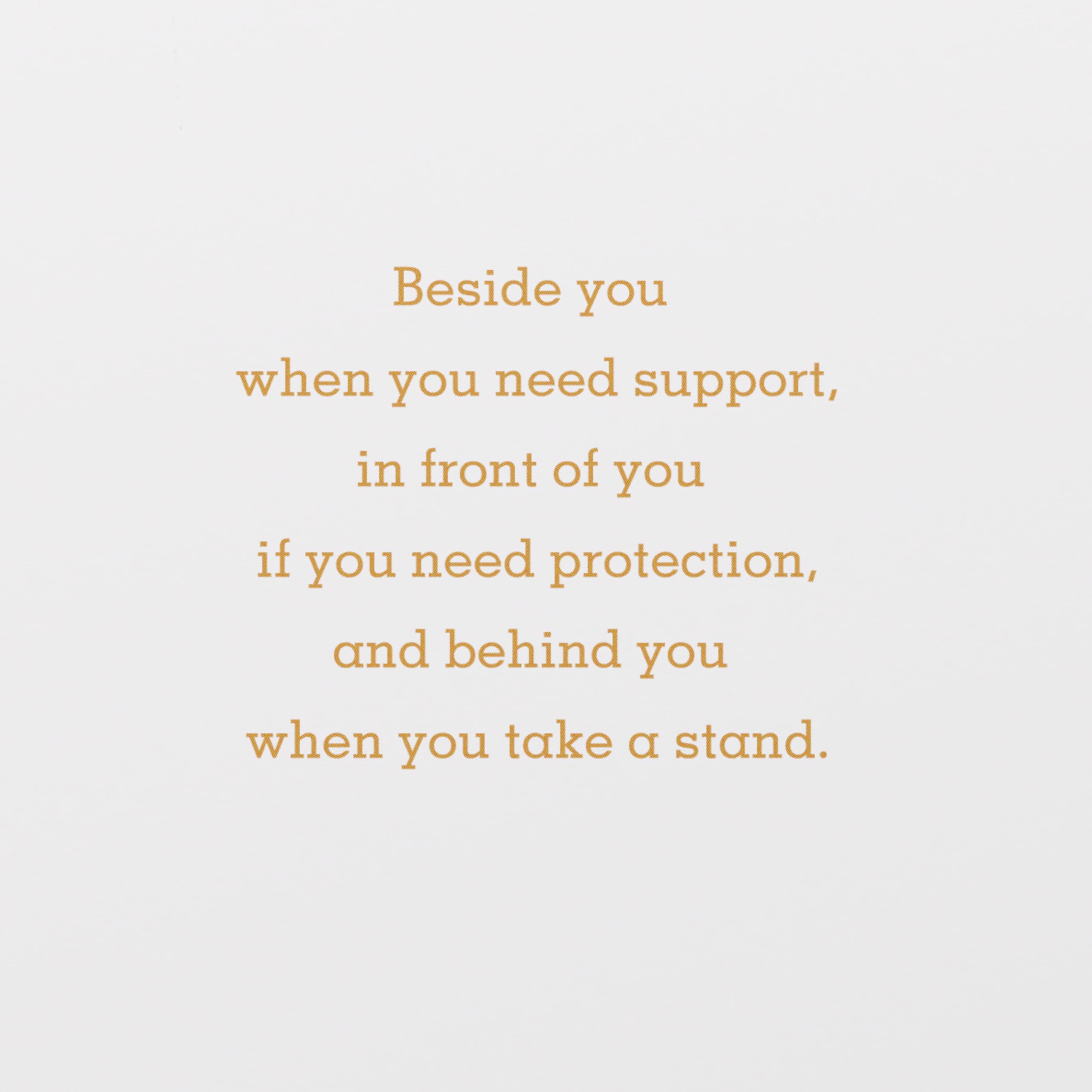 American Greetings LGBTQ+ Thinking Of You Card (You Can Count On Me) - Image 3