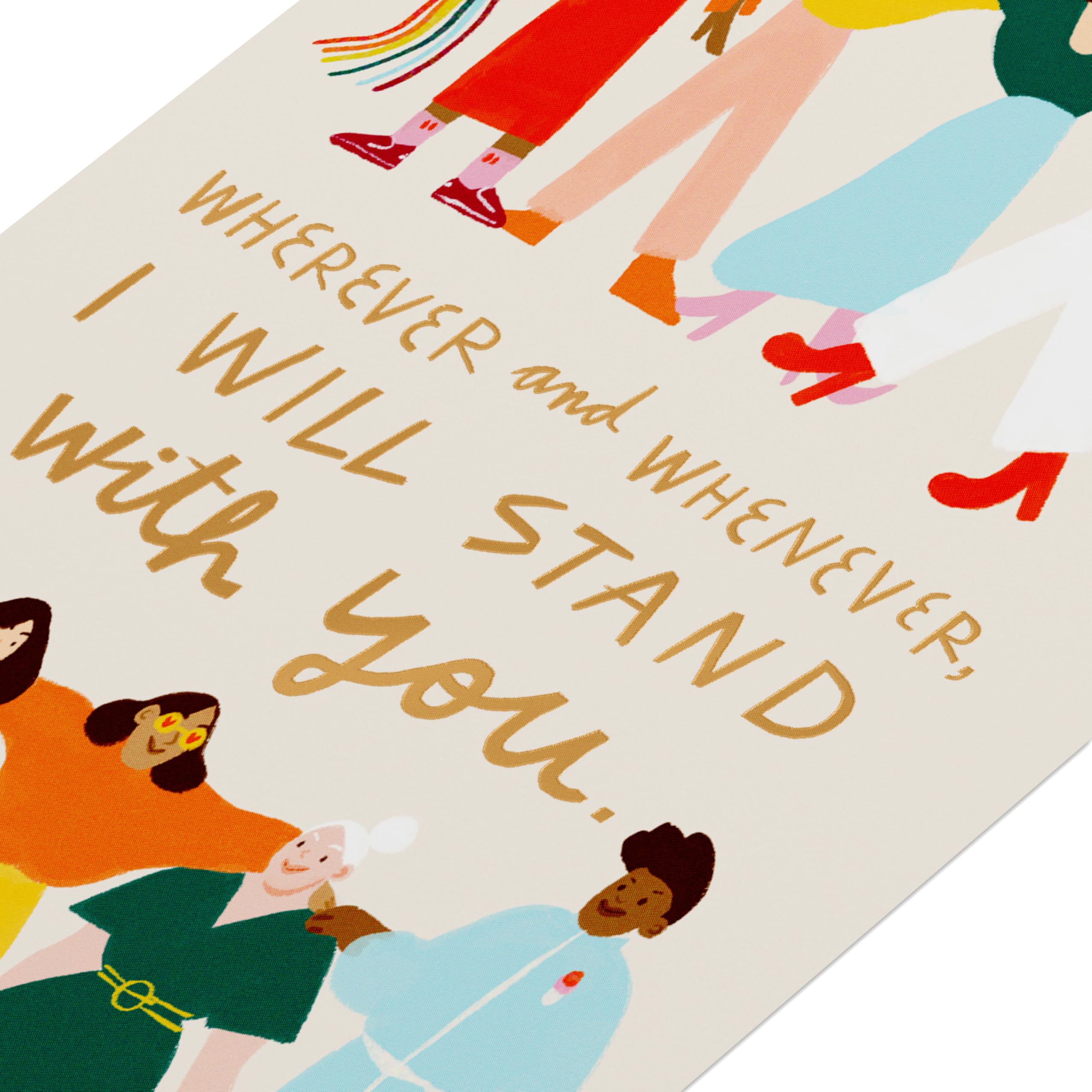 American Greetings LGBTQ+ Thinking Of You Card (You Can Count On Me) - Image 6