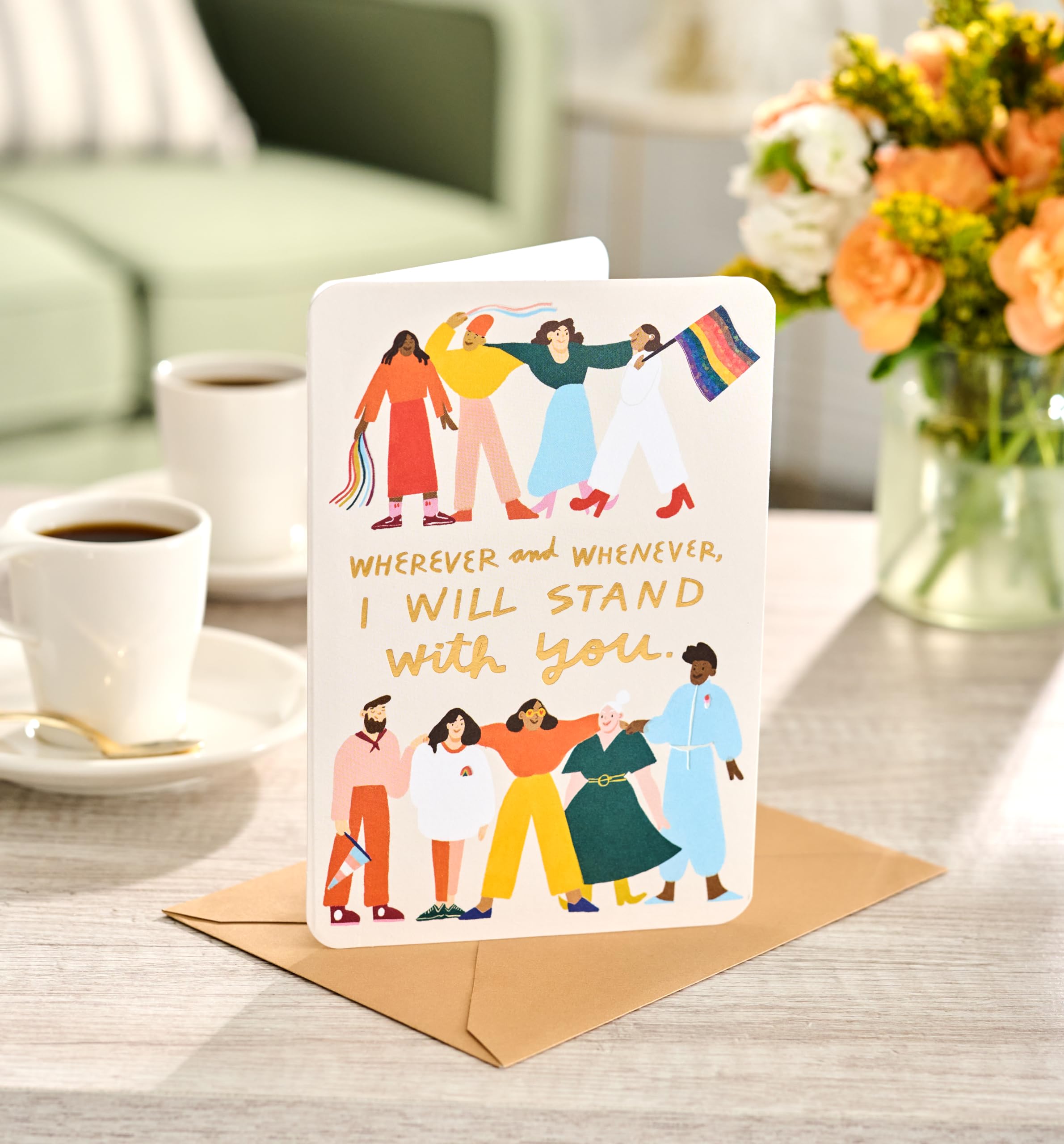 American Greetings LGBTQ+ Thinking Of You Card (You Can Count On Me) - Image 7
