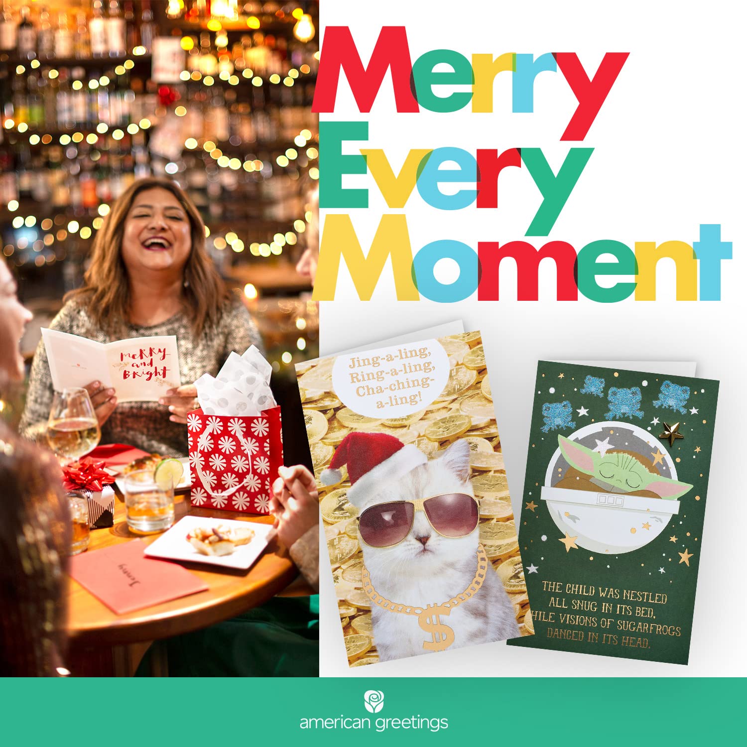 American Greetings Christmas Card (Light and Love) - Image 7