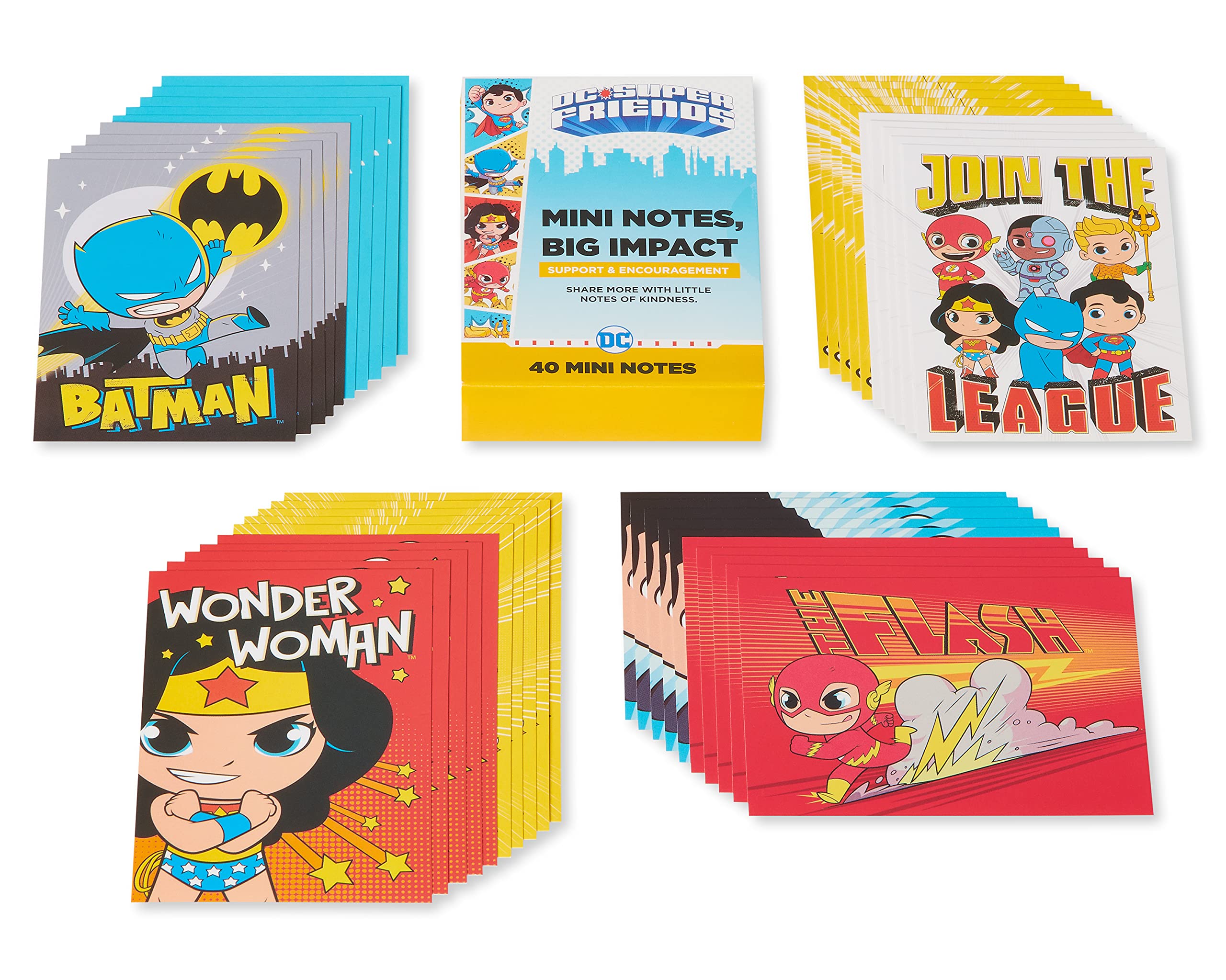 American Greetings Mini Lunch Box Notes, DC Super Friends (40-Count) - Image 3