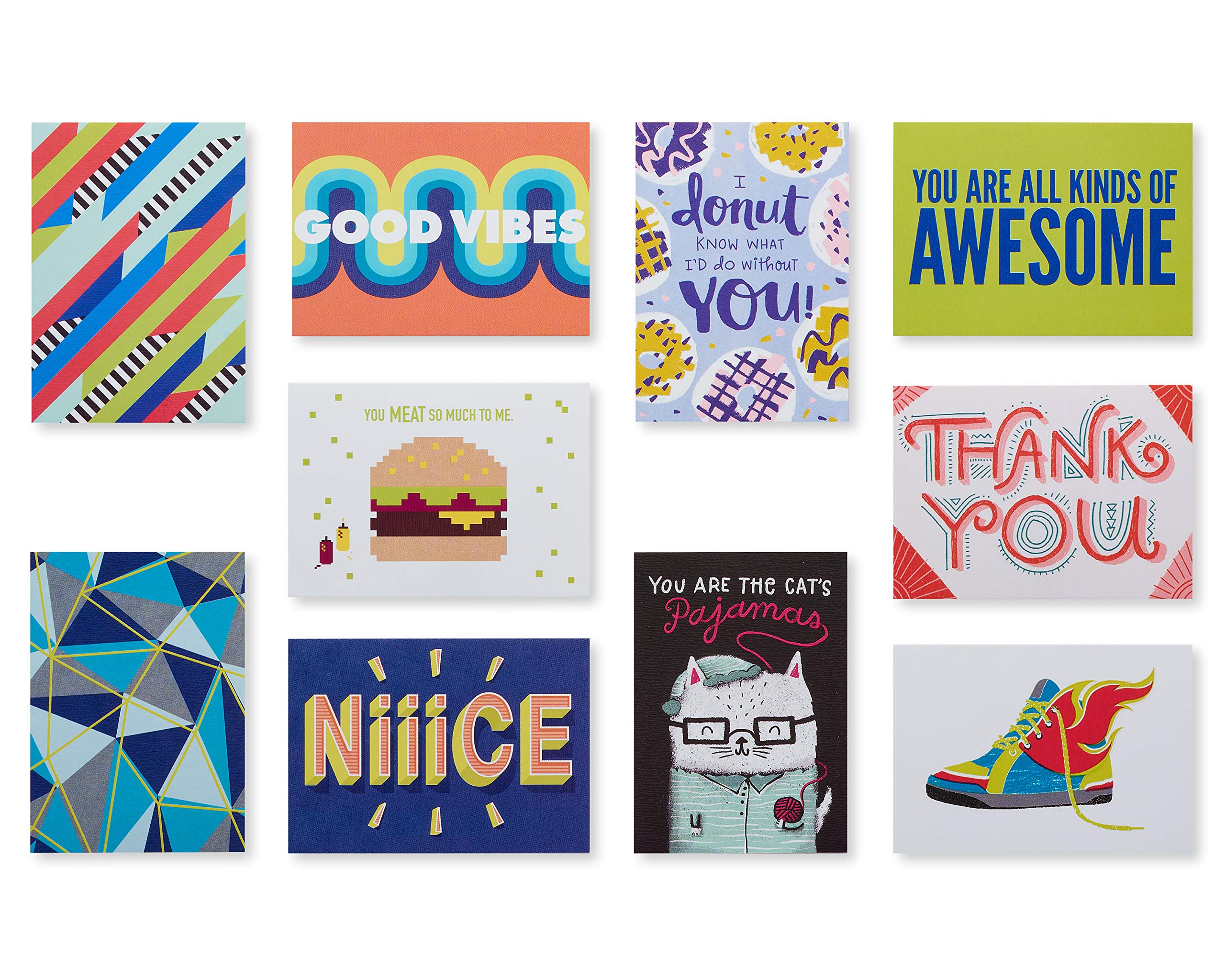 American Greetings Mini Note Cards for Kids, Happy Vibes (40-Count) - Image 3