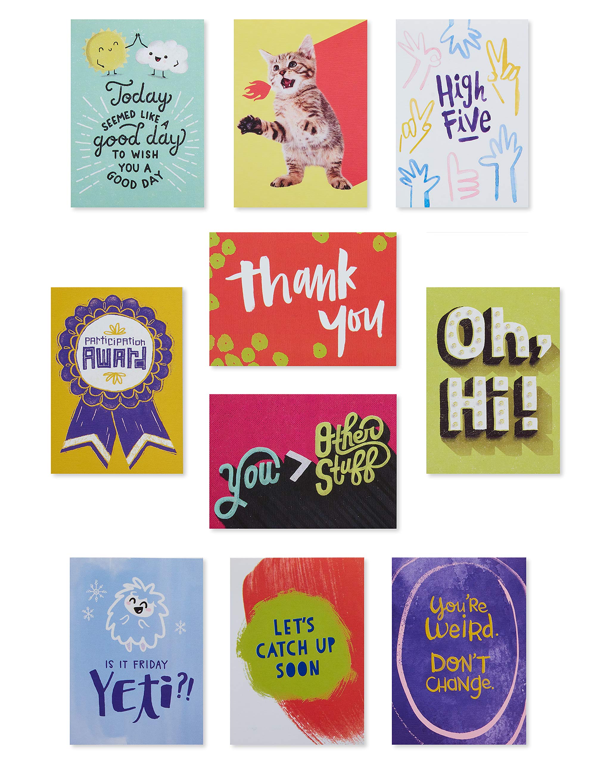 American Greetings Mini Note Cards for Kids, Happy Vibes (40-Count) - Image 5
