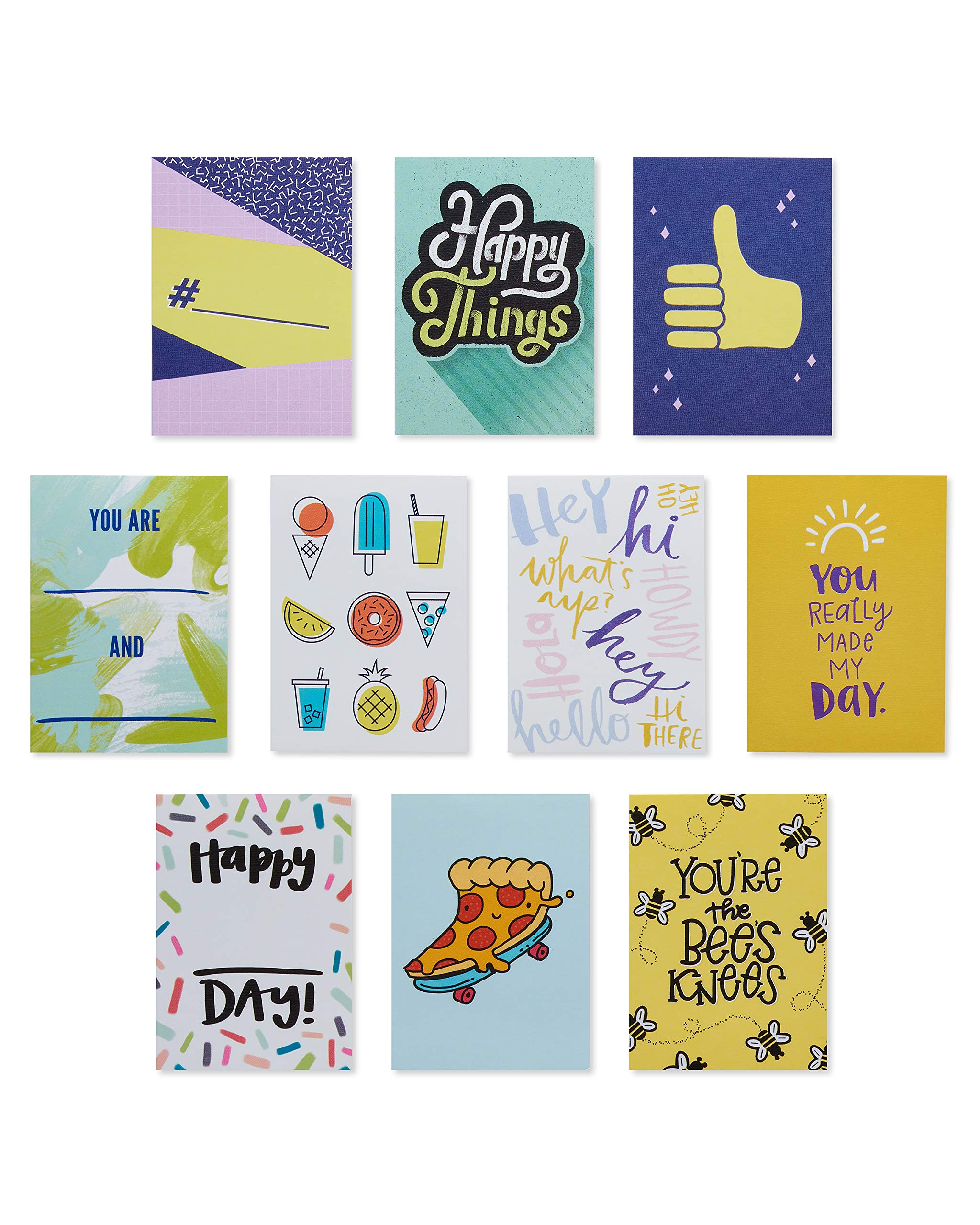 American Greetings Mini Note Cards for Kids, Happy Vibes (40-Count) - Image 6