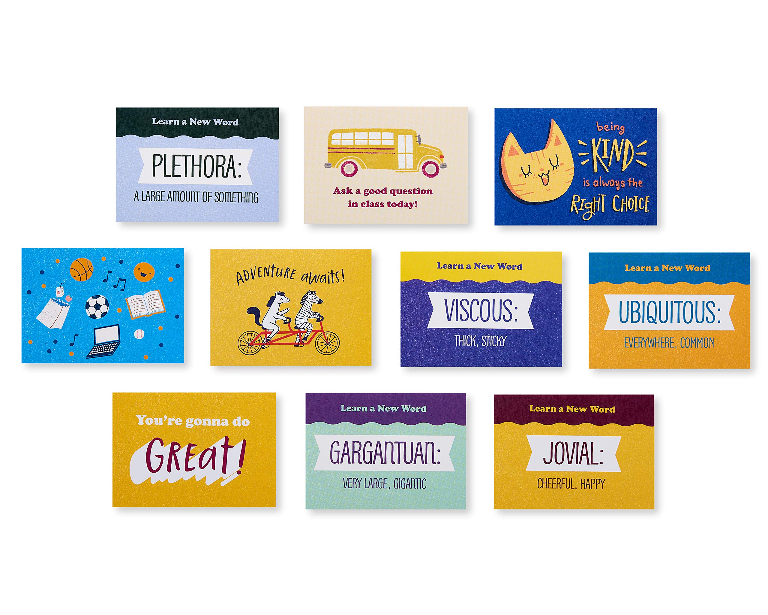 American Greetings Mini Note Cards for Kids, Thinking of You (40-Count) - Image 3
