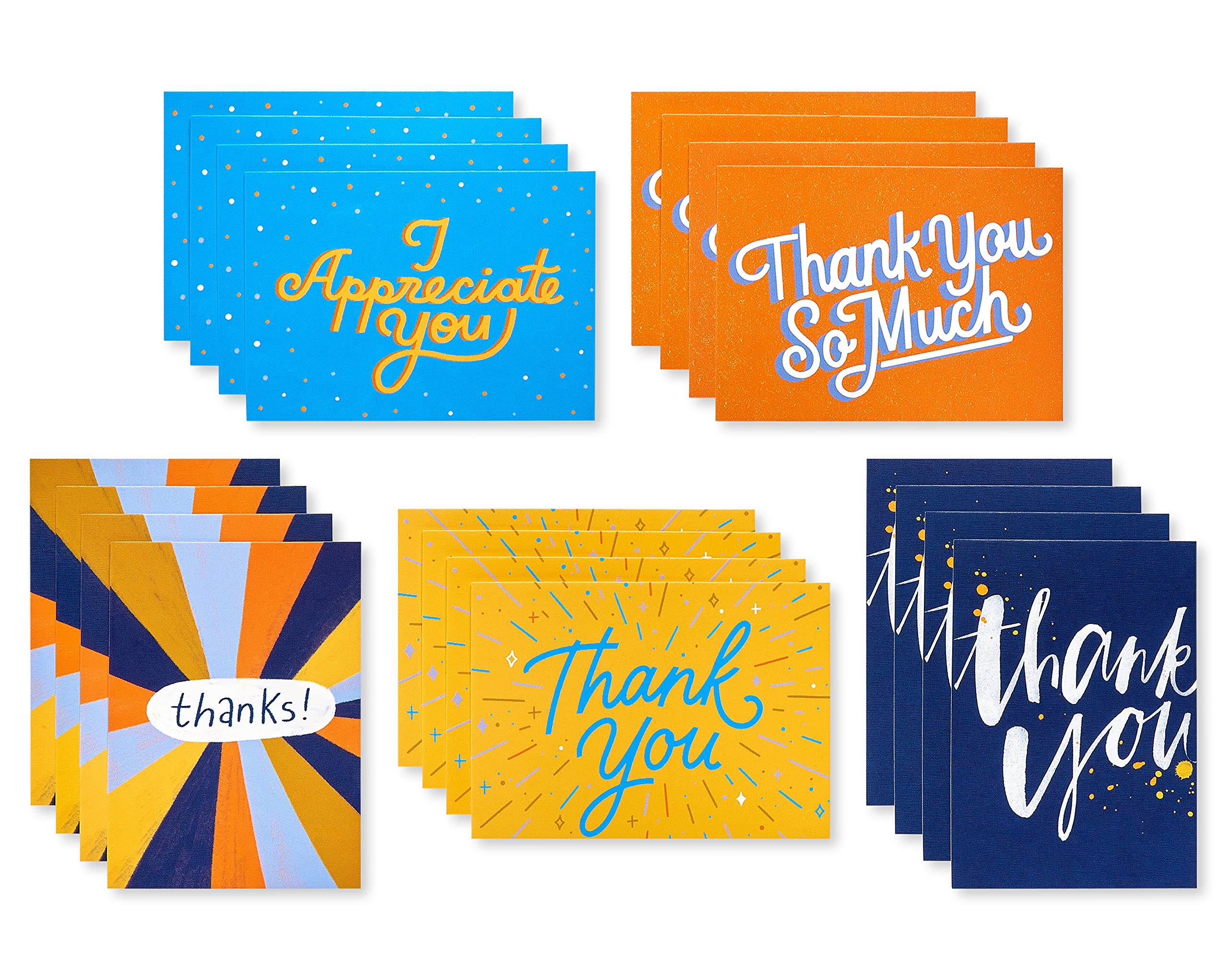 American Greetings Mini Thank You Notes and Envelopes, Bright & Colorful (20-Count) - Image 3