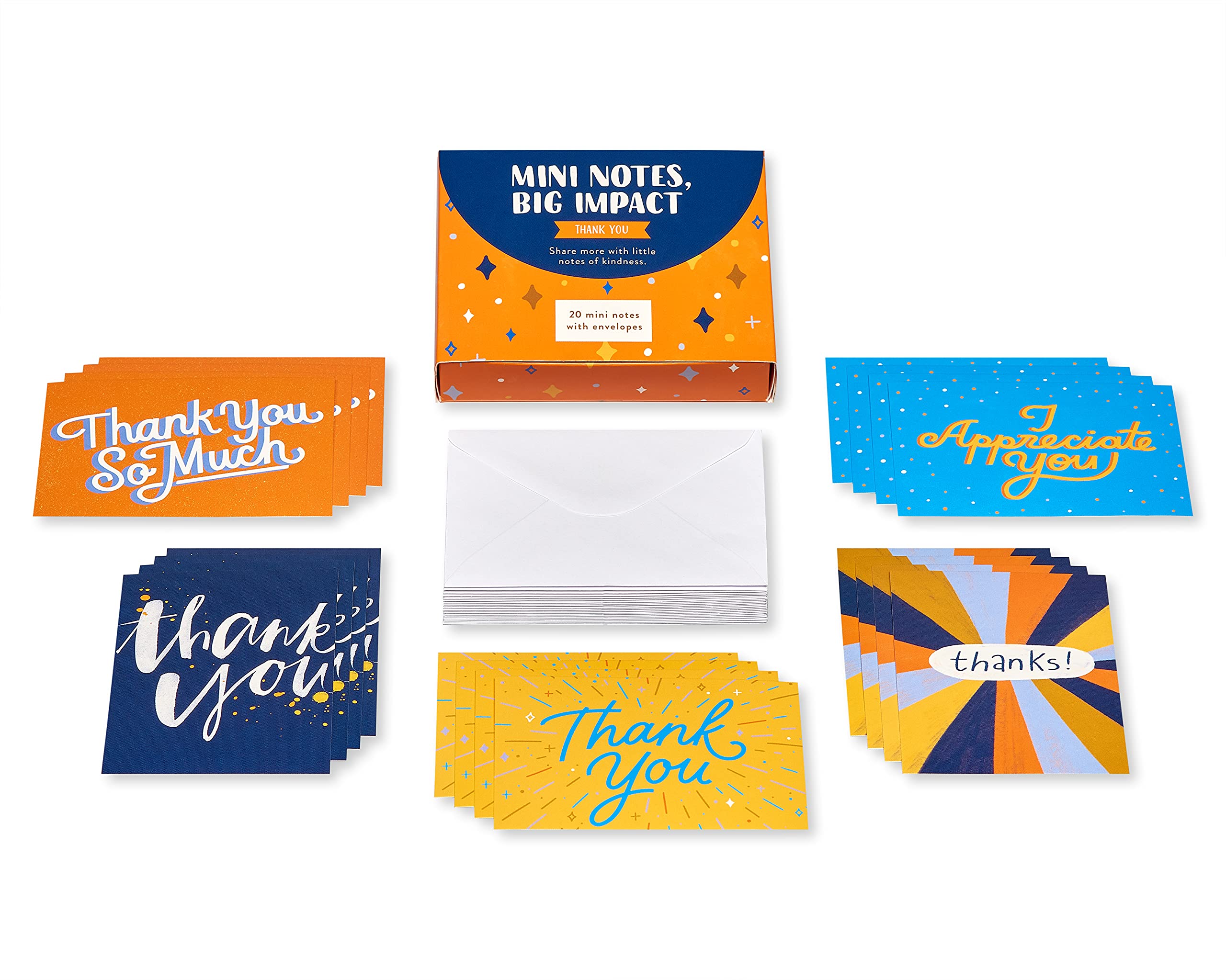 American Greetings Mini Thank You Notes and Envelopes, Bright & Colorful (20-Count) - Image 4