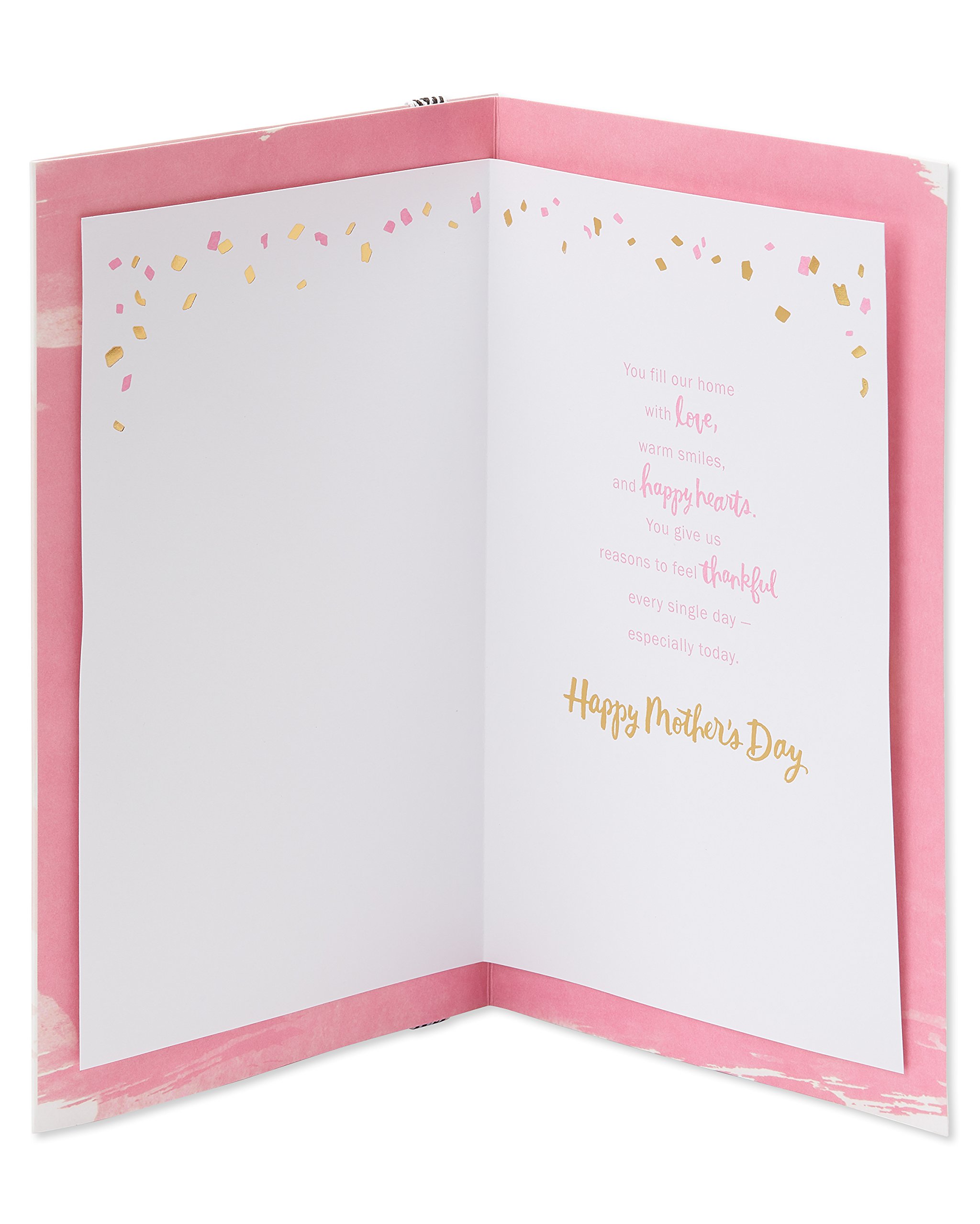American Greetings Mothers Day Card for Mom from Kids (Happy Hearts) - Image 2