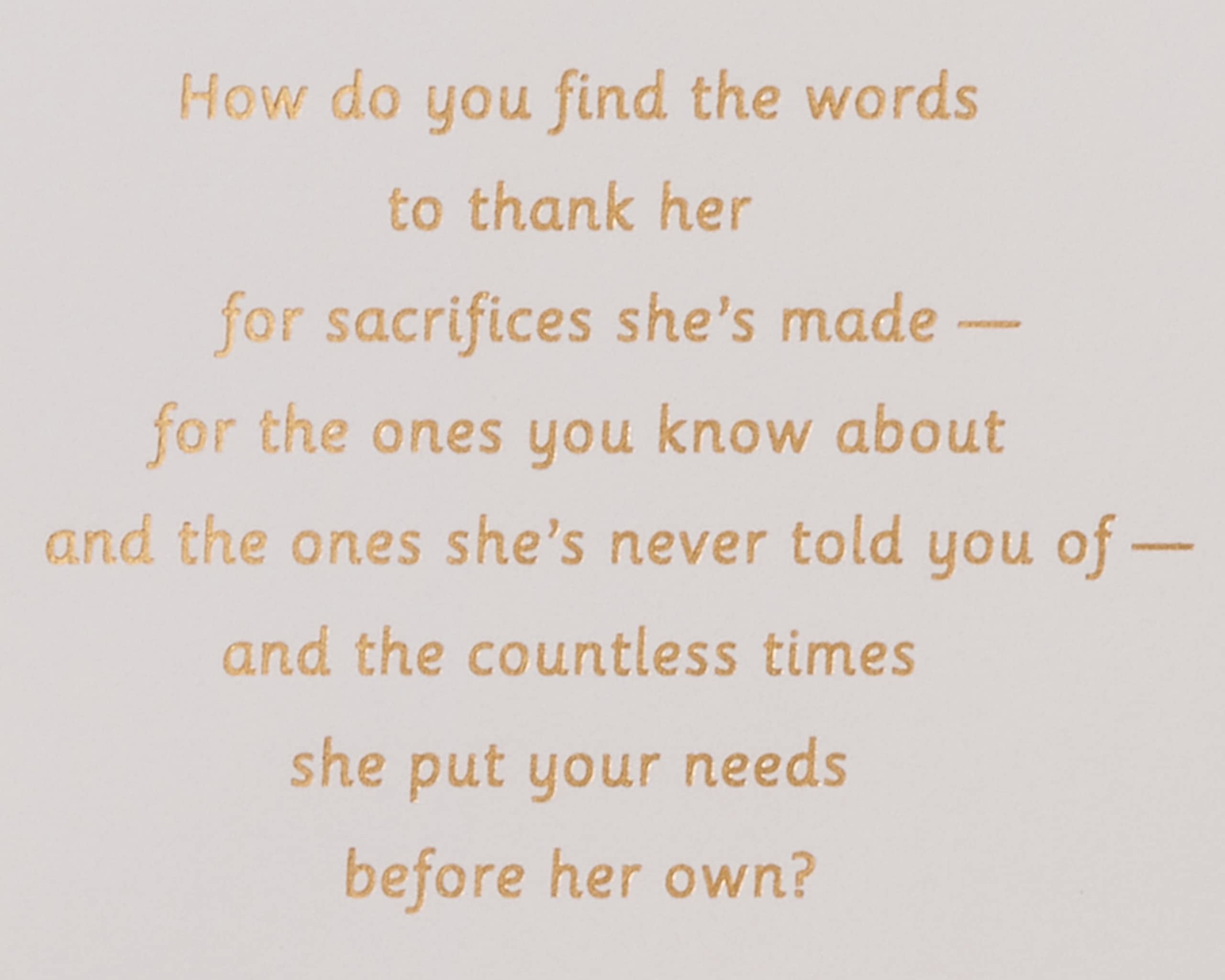 American Greetings Mothers Day Card for Mom (How Do You Tell Your Mother) - Image 4