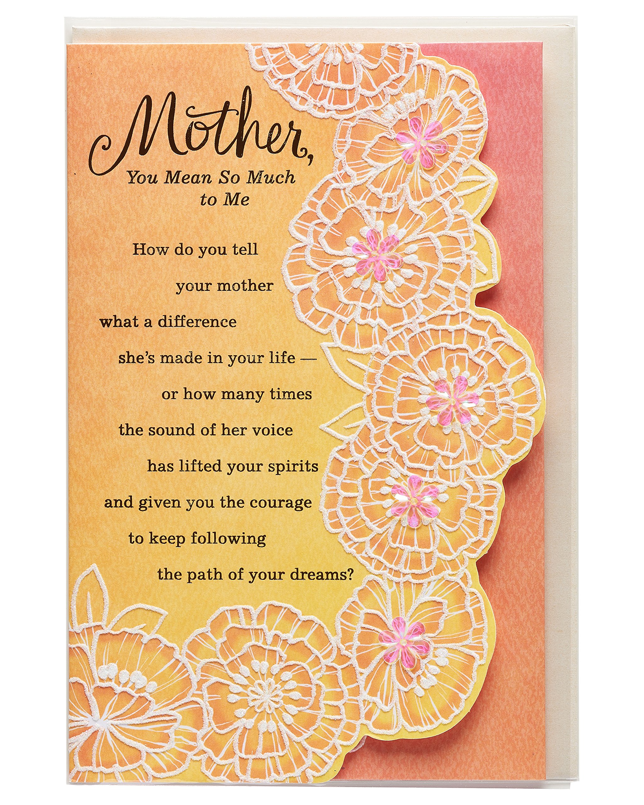 American Greetings Mothers Day Card for Mom (The Difference She's Made) - Image 4