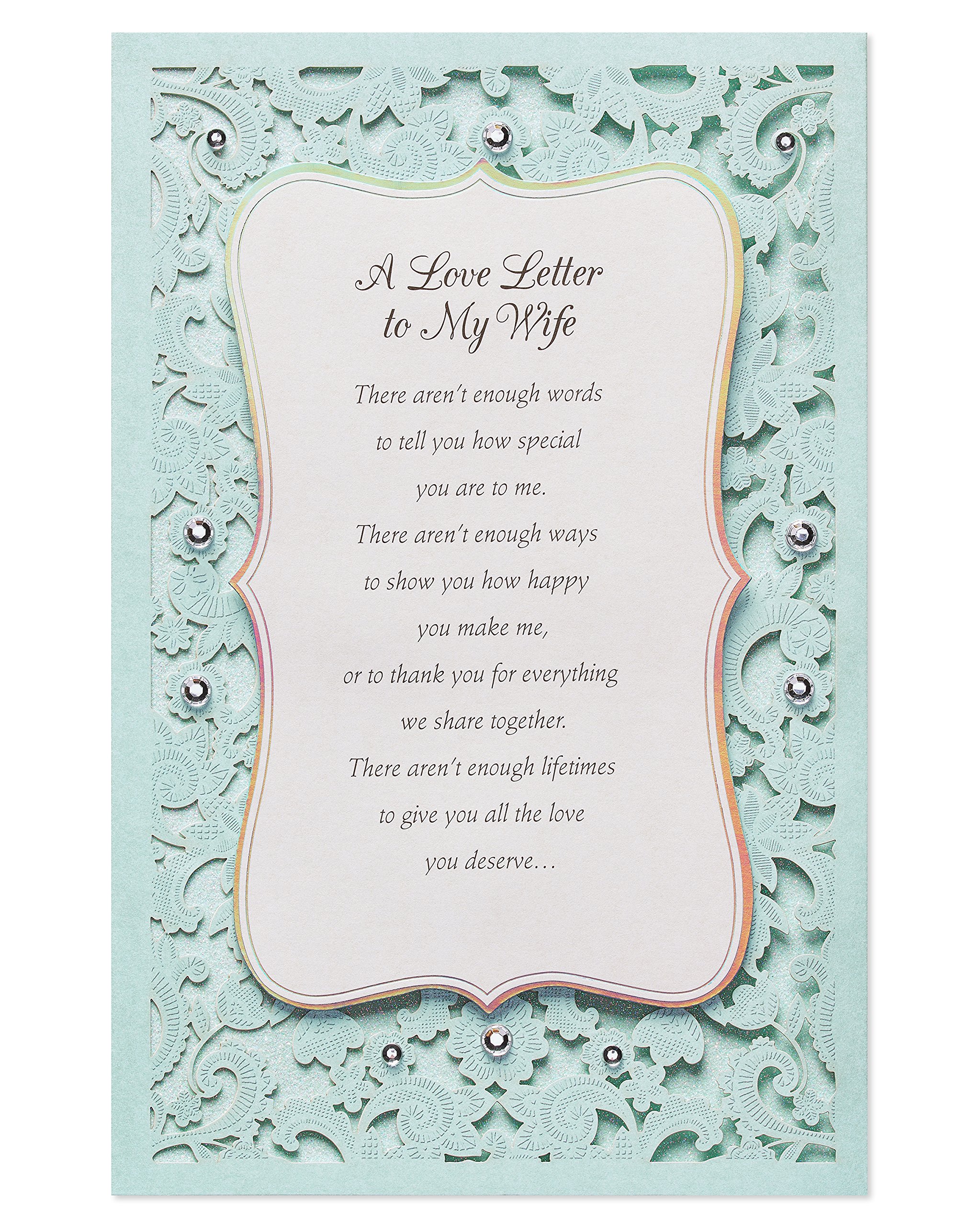American Greetings Mothers Day Card for Wife (Never Stop Loving You) - Image 3