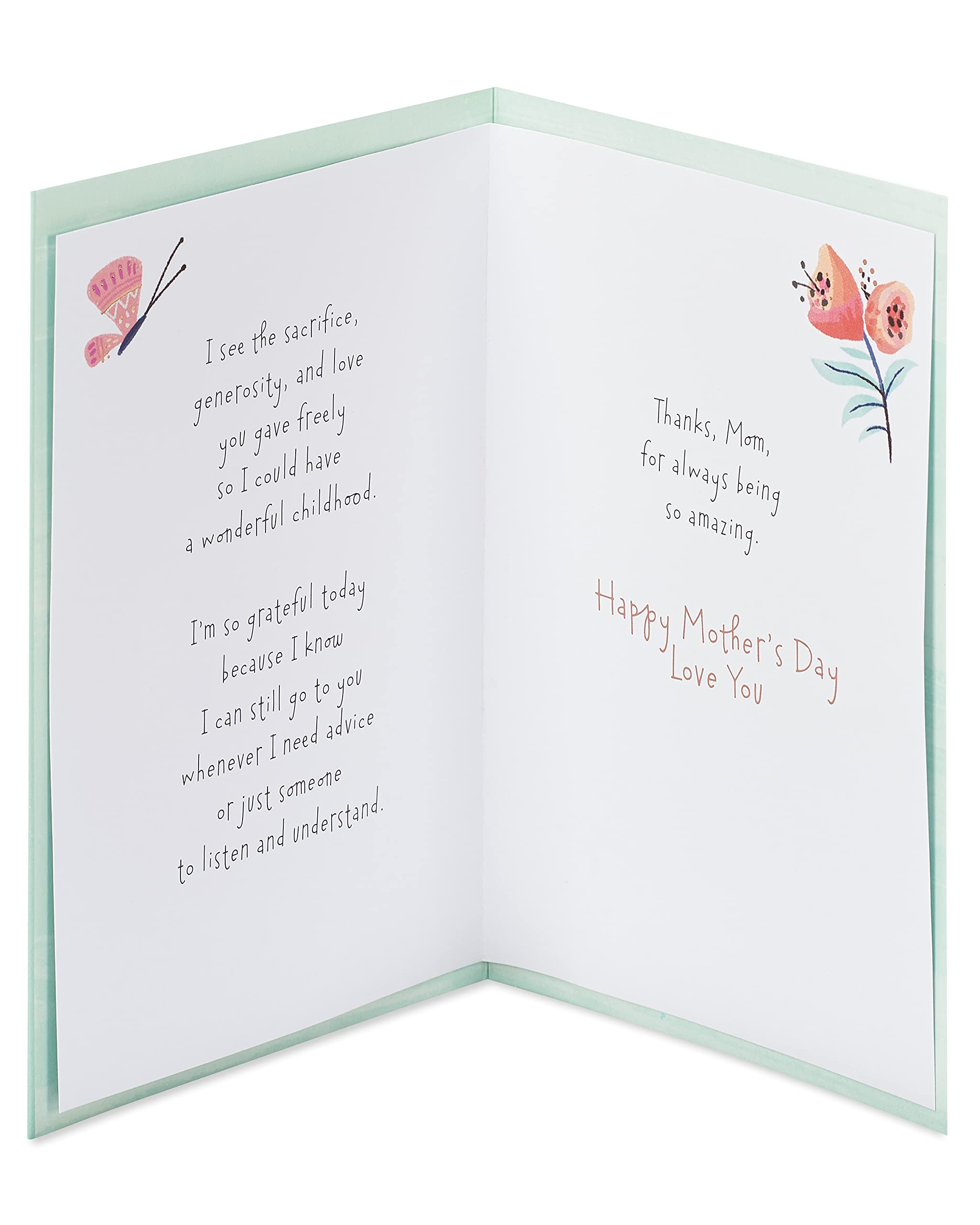 American Greetings Mothers Day Card from Daughter (I'm So Grateful) - Image 2
