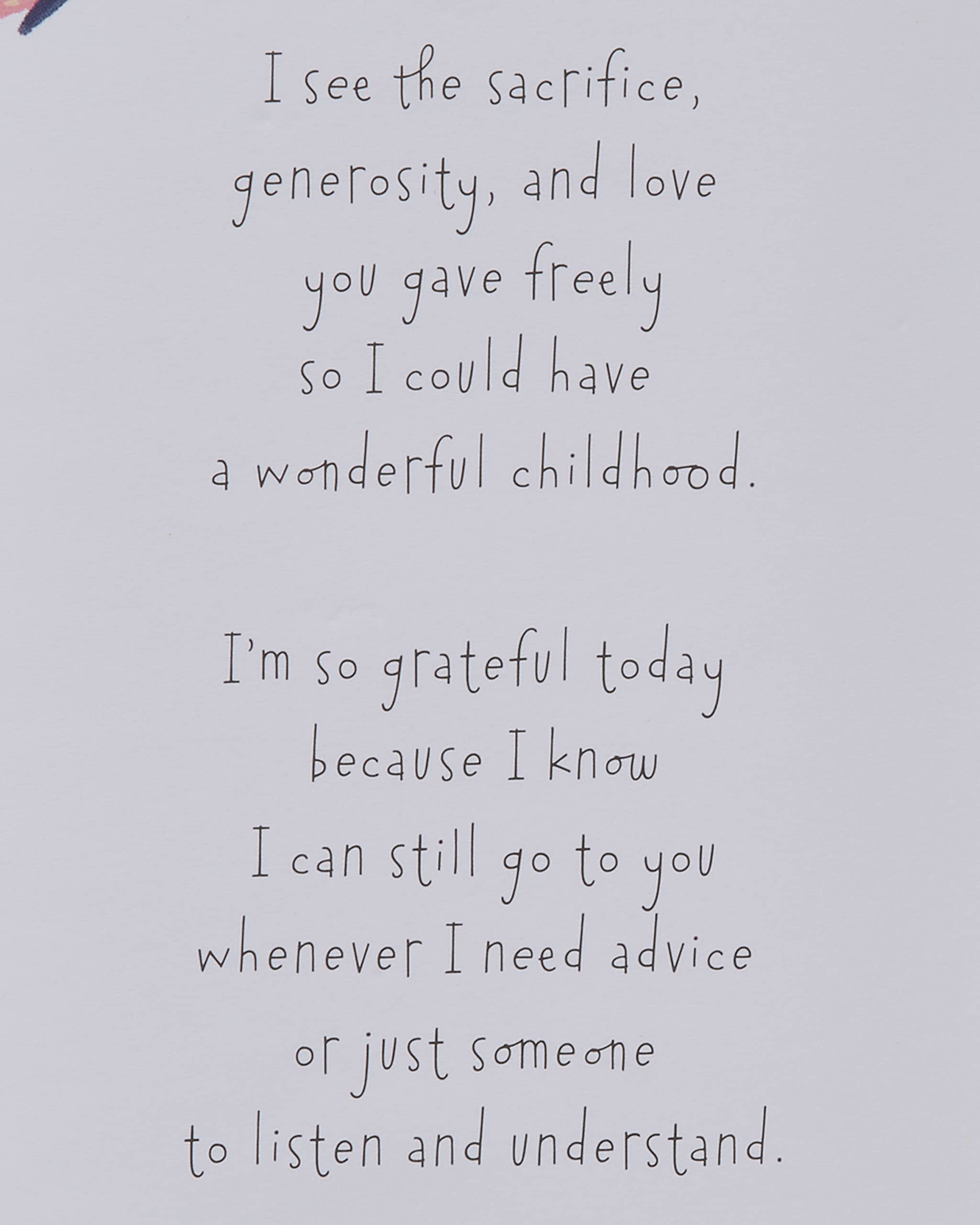 American Greetings Mothers Day Card from Daughter (I'm So Grateful) - Image 3