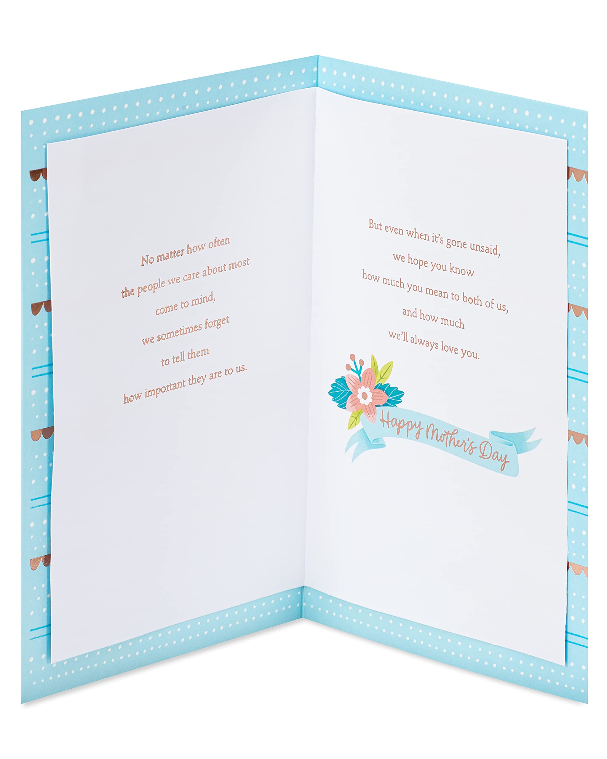 American Greetings Mothers Day Card from Son and Daughter-In-Law (People We Care About) - Image 2