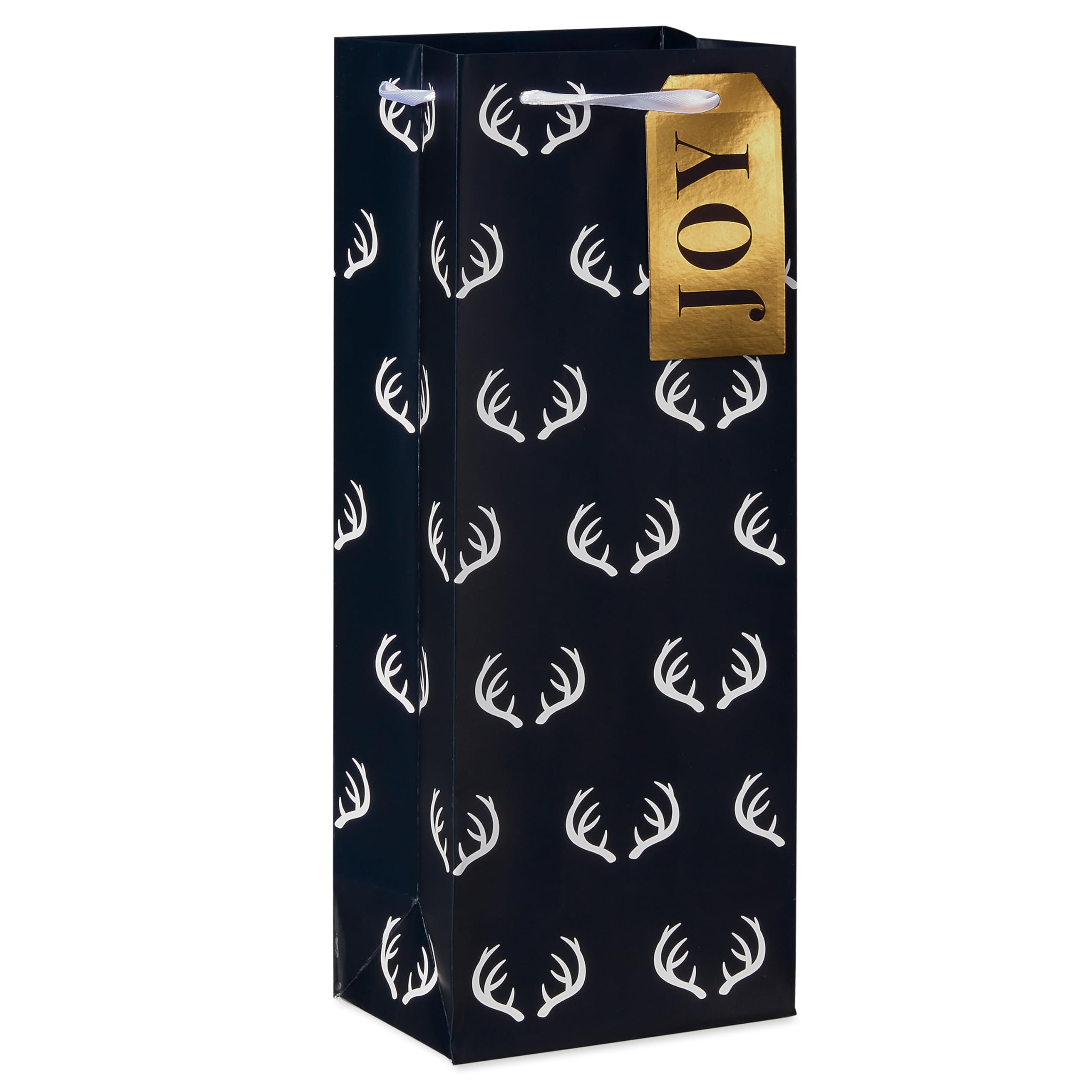 American Greetings Multi Design Wine Gift Bags, Black, Gold and Silver (5 Bags) - Image 6
