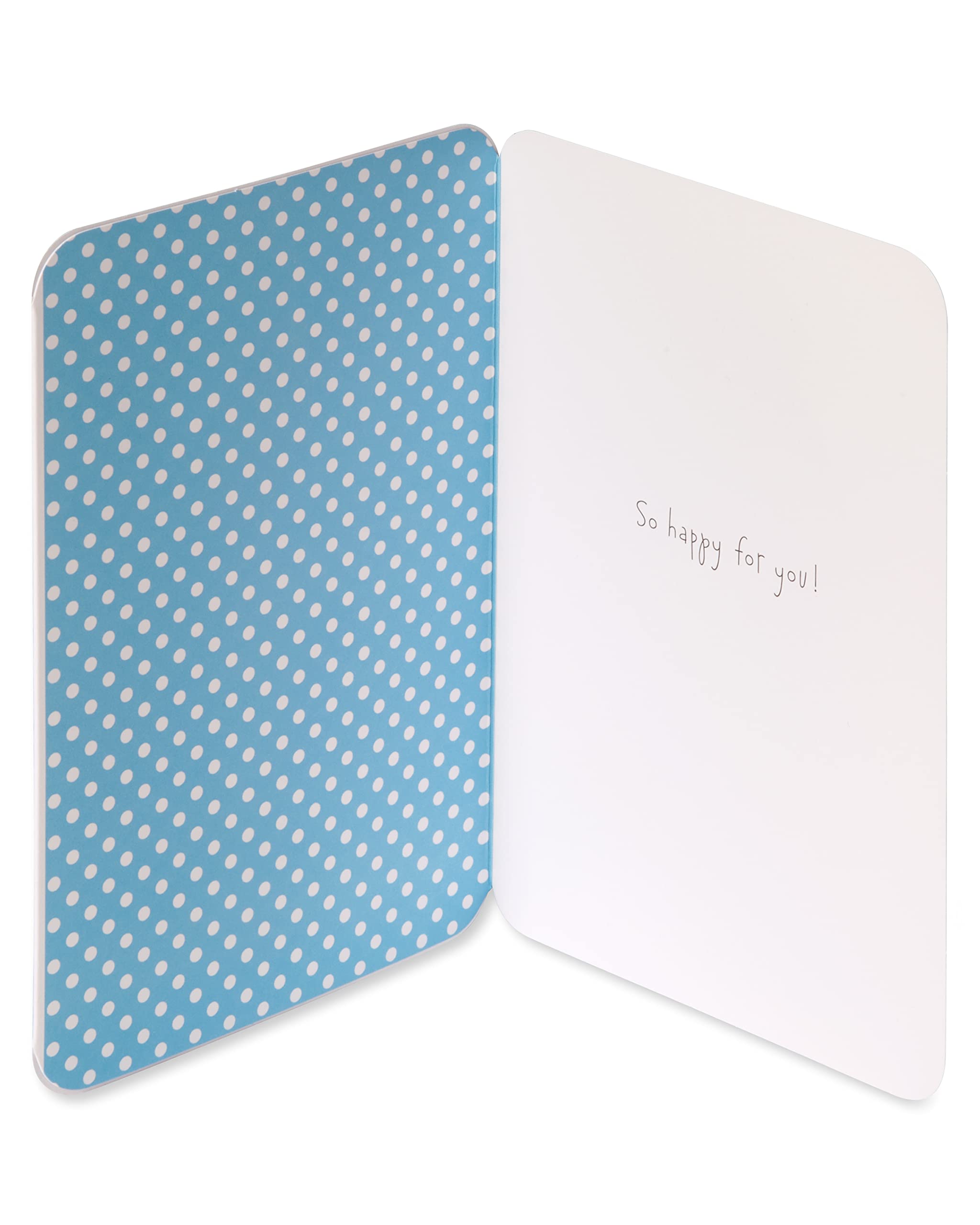 American Greetings New Baby Boy Card (Bear with Balloon) - Image 2