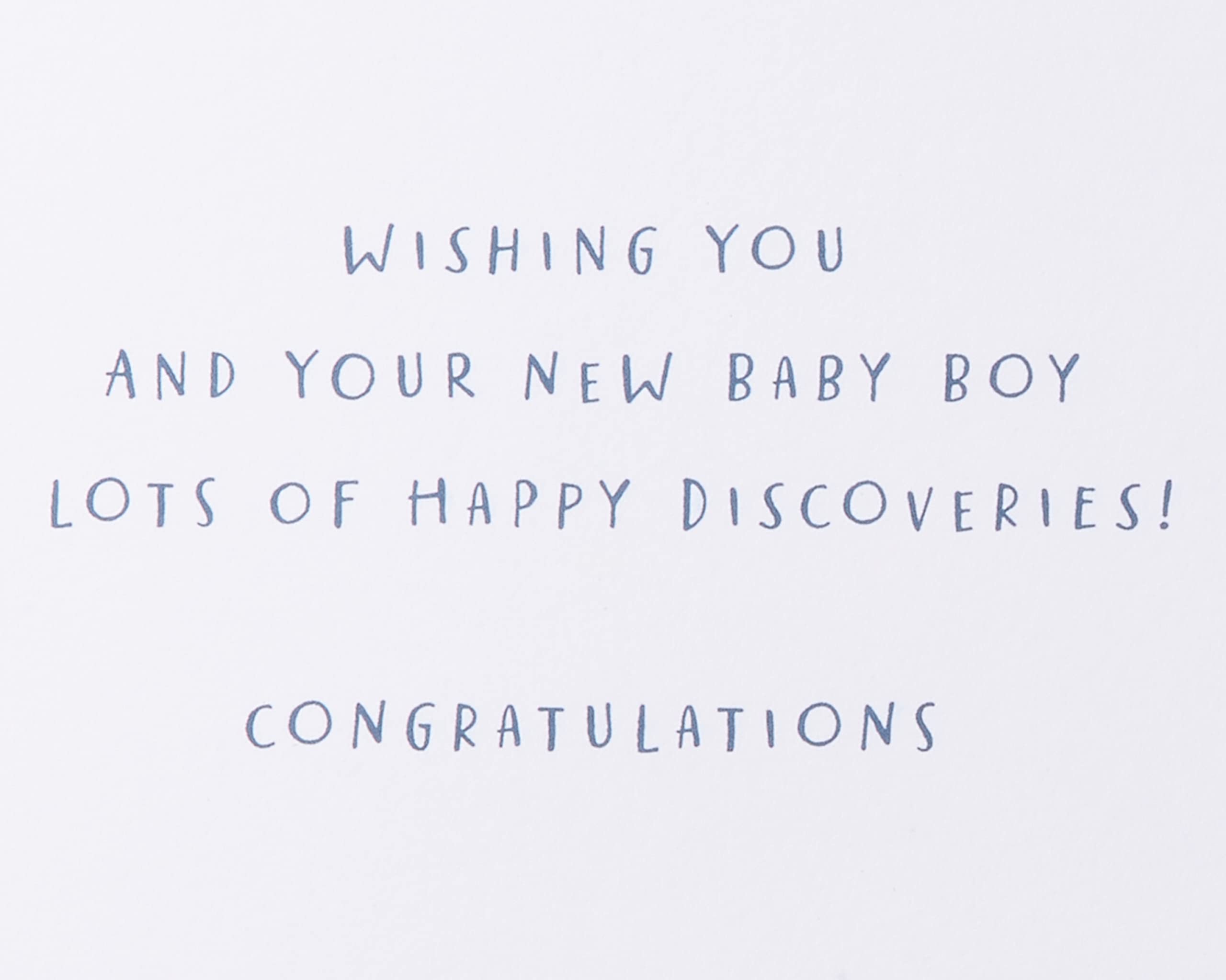 American Greetings New Baby Boy Card (Happy Discoveries) - Image 3