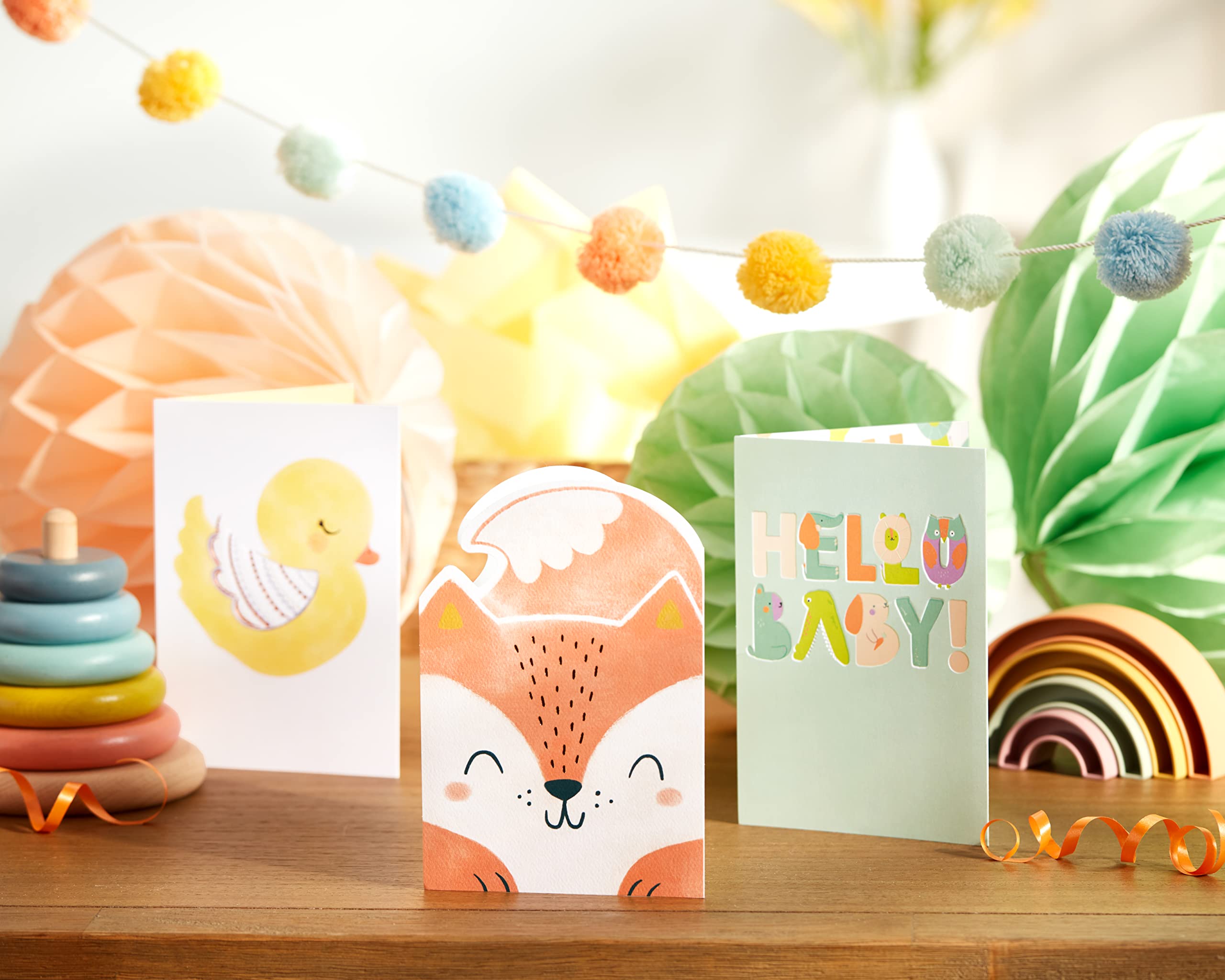 American Greetings Baby Shower Card for Boy (Fox) - Image 6