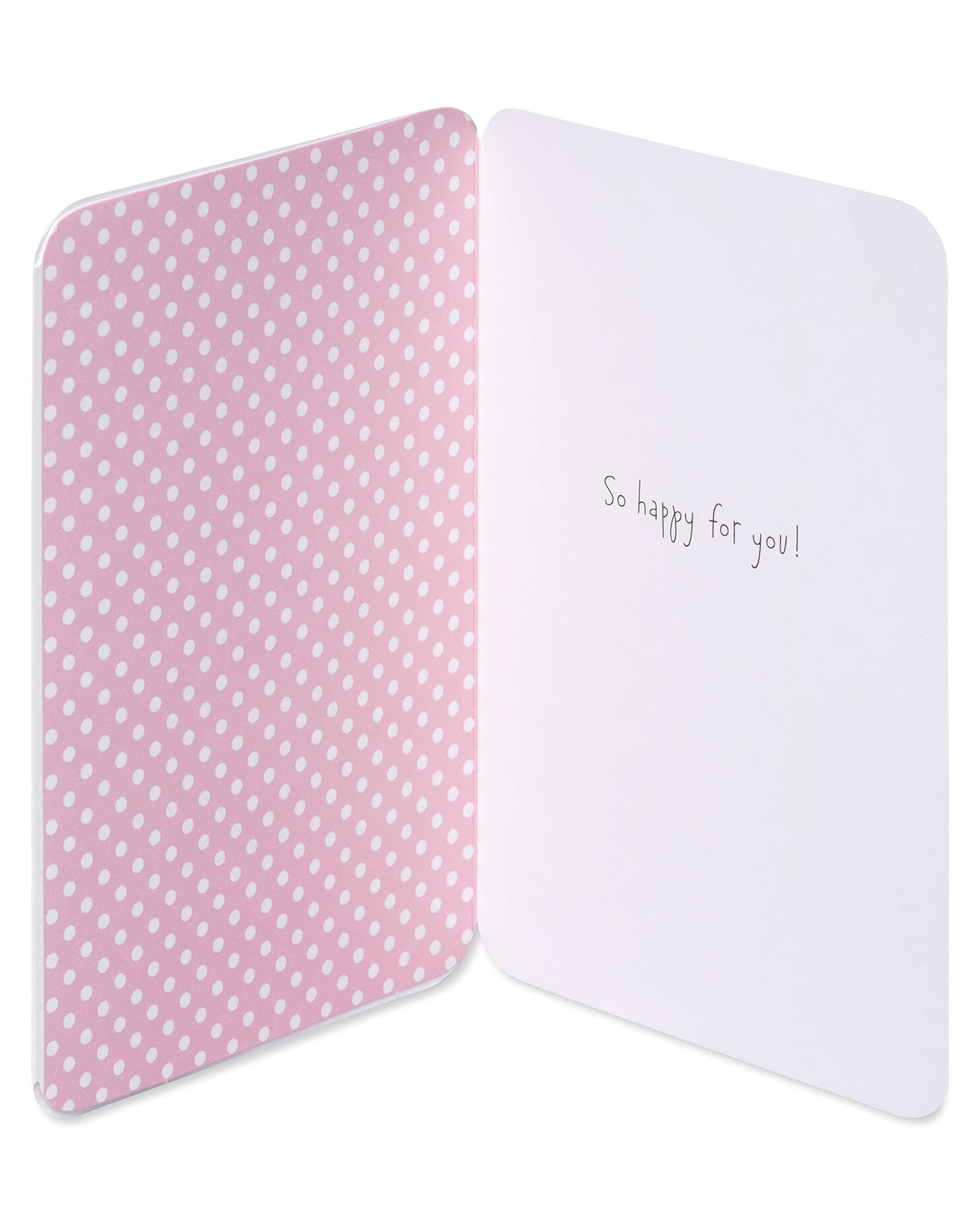American Greetings New Baby Girl Card (Bear with Balloon) - Image 2
