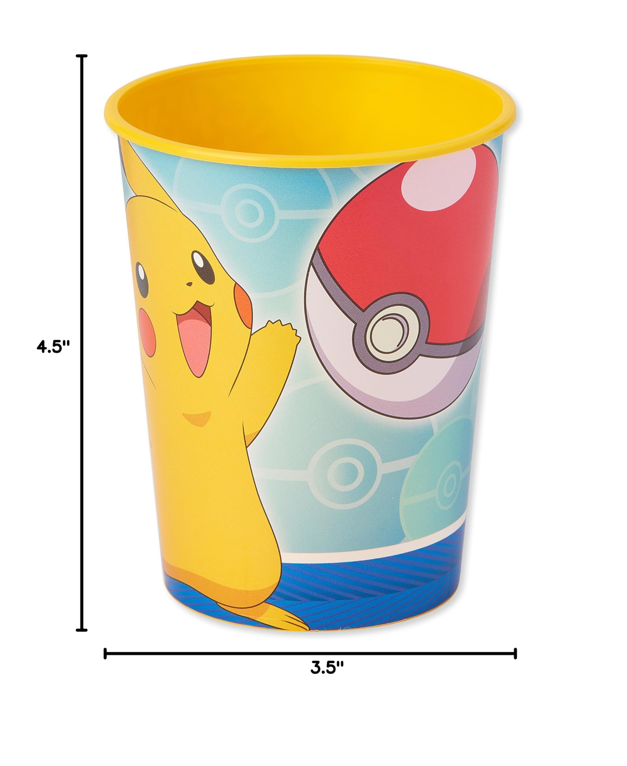 American Greetings Pokemon Party Supplies, 16 oz Reusable Plastic Cups (12-Count) - Image 4