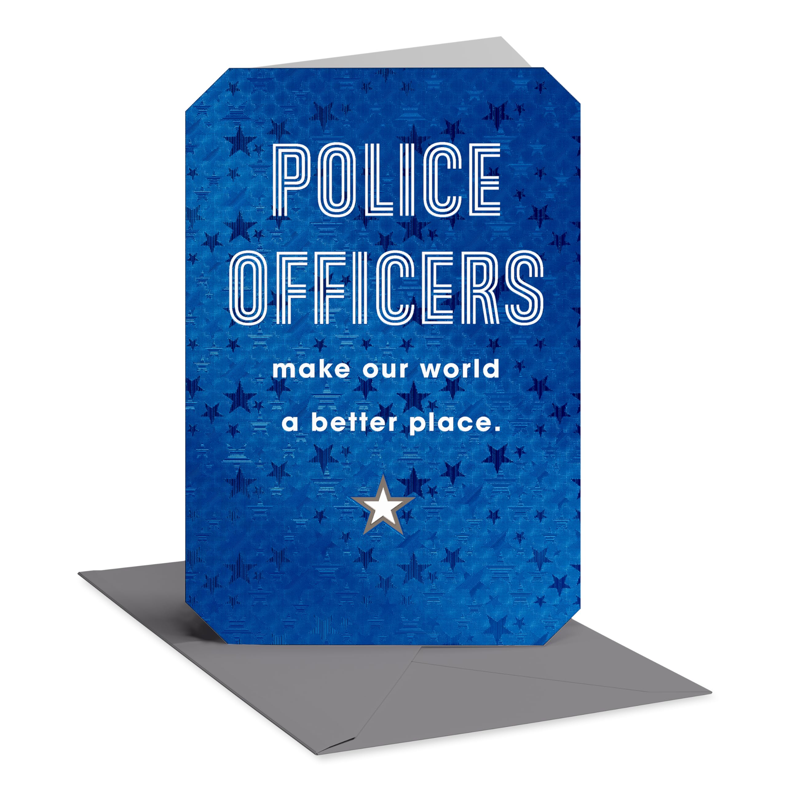 American Greetings Police Officer Thank You Card, First Responder Appreciation Card (A Better Place)