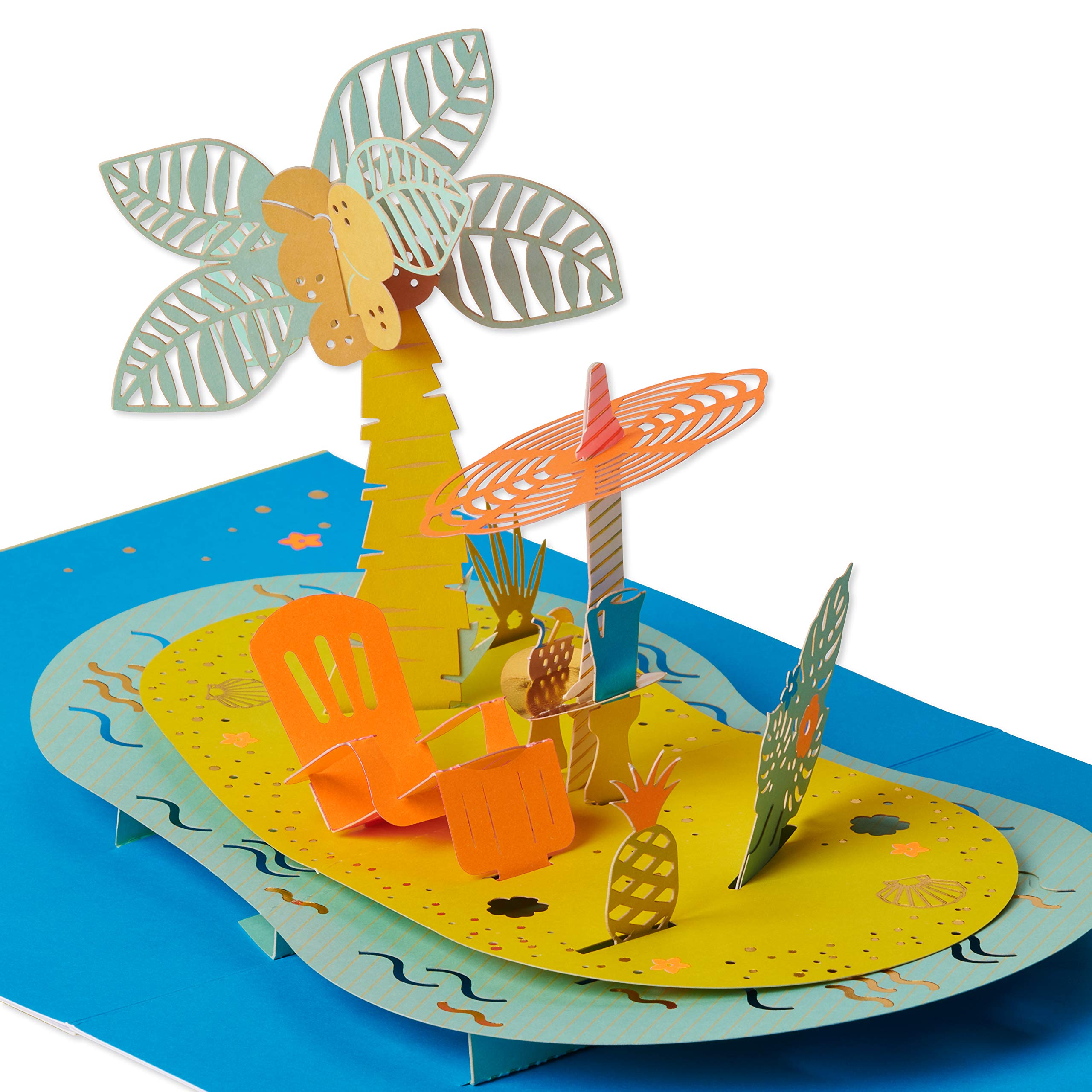 American Greetings Pop Up Birthday Card (Tropical) - Image 4