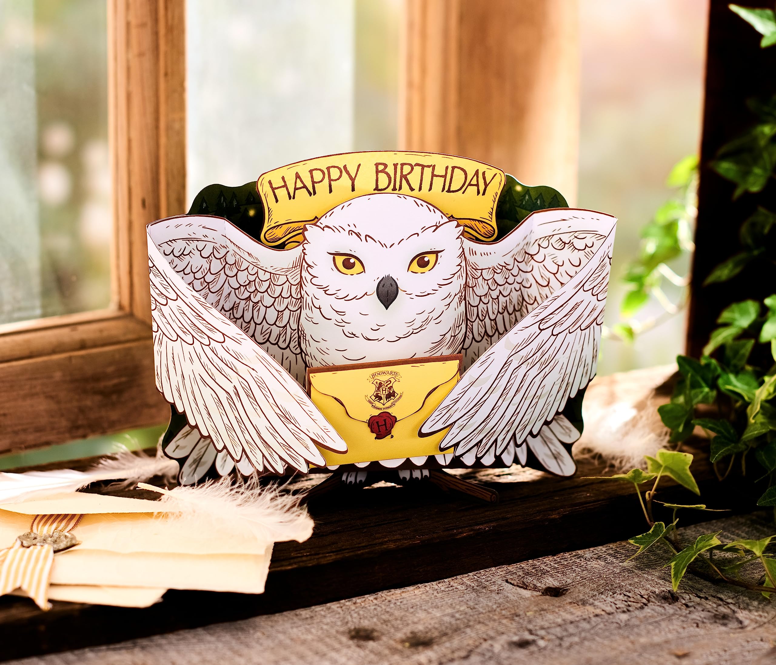 American Greetings Pop Up Harry Potter Hedwig Birthday Card, Fun Secret Birthday Note Included (Filled with Magic!) - Image 2