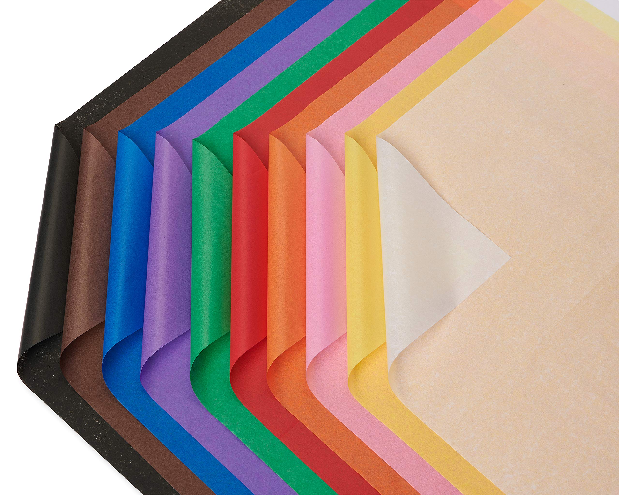 American Greetings Rainbow Tissue Paper, (200 Sheets, 10 colors, 20" x 20") for Birthdays, Christmas, Holidays, Gift Bags, Boxes, Gift Wrap, Crafts, Paper Flowers, Pom Poms, Tassel Garland, and More - Image 5