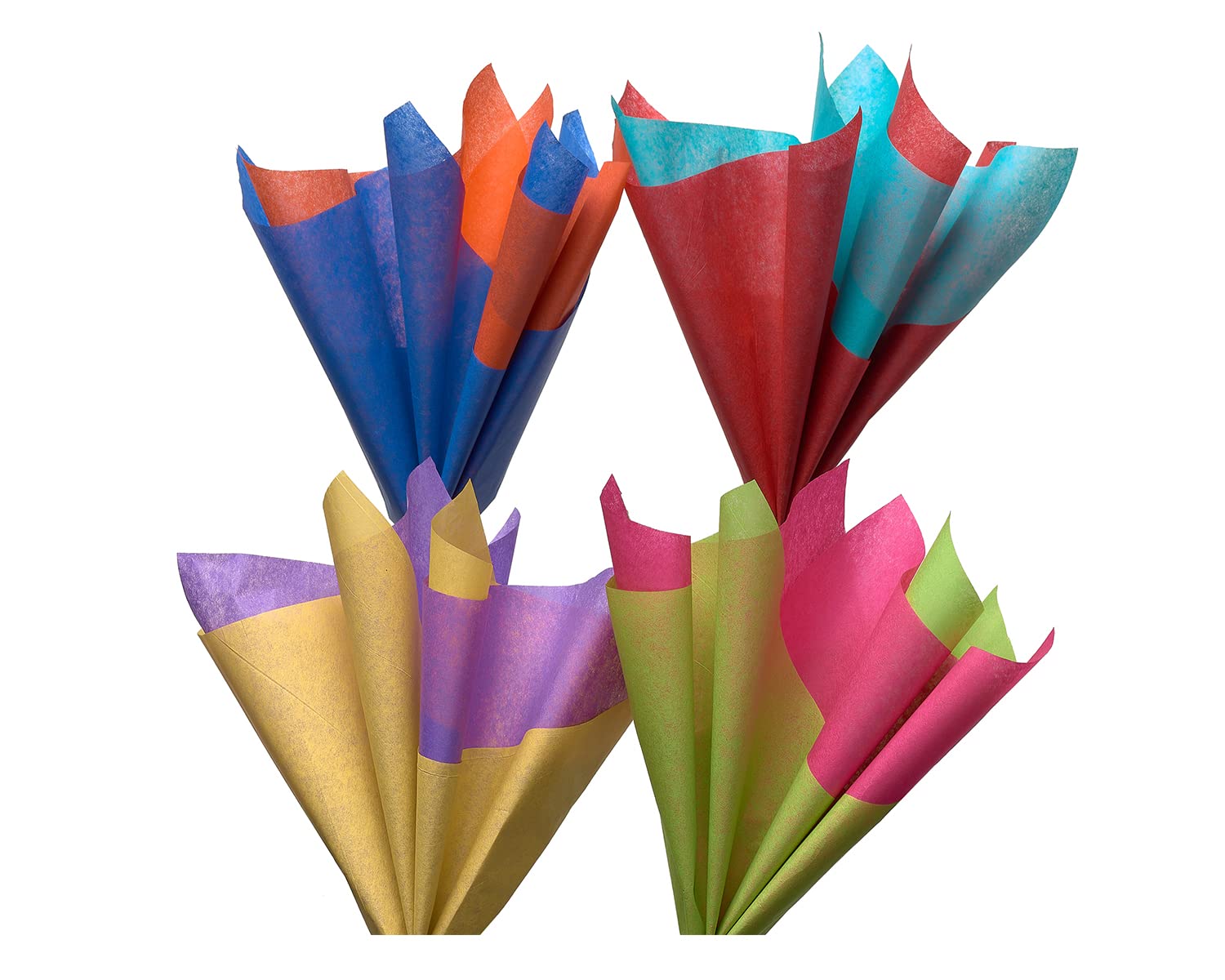 American Greetings Rainbow Tissue Paper, 40 Sheets (8 colors, 20 in. x 20 in.) for Birthdays, All Occasions, Gift Bags and Boxes, Gift Wrap, Crafts, Paper Flowers, Pom Poms, and More - Image 3