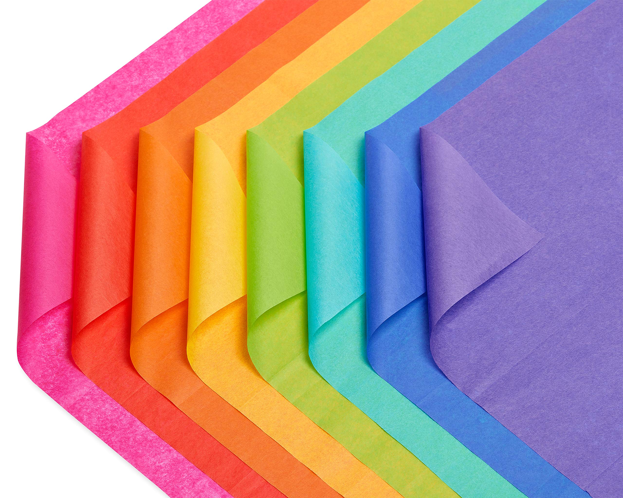 American Greetings Rainbow Tissue Paper, 40 Sheets (8 colors, 20 in. x 20 in.) for Birthdays, All Occasions, Gift Bags and Boxes, Gift Wrap, Crafts, Paper Flowers, Pom Poms, and More - Image 5