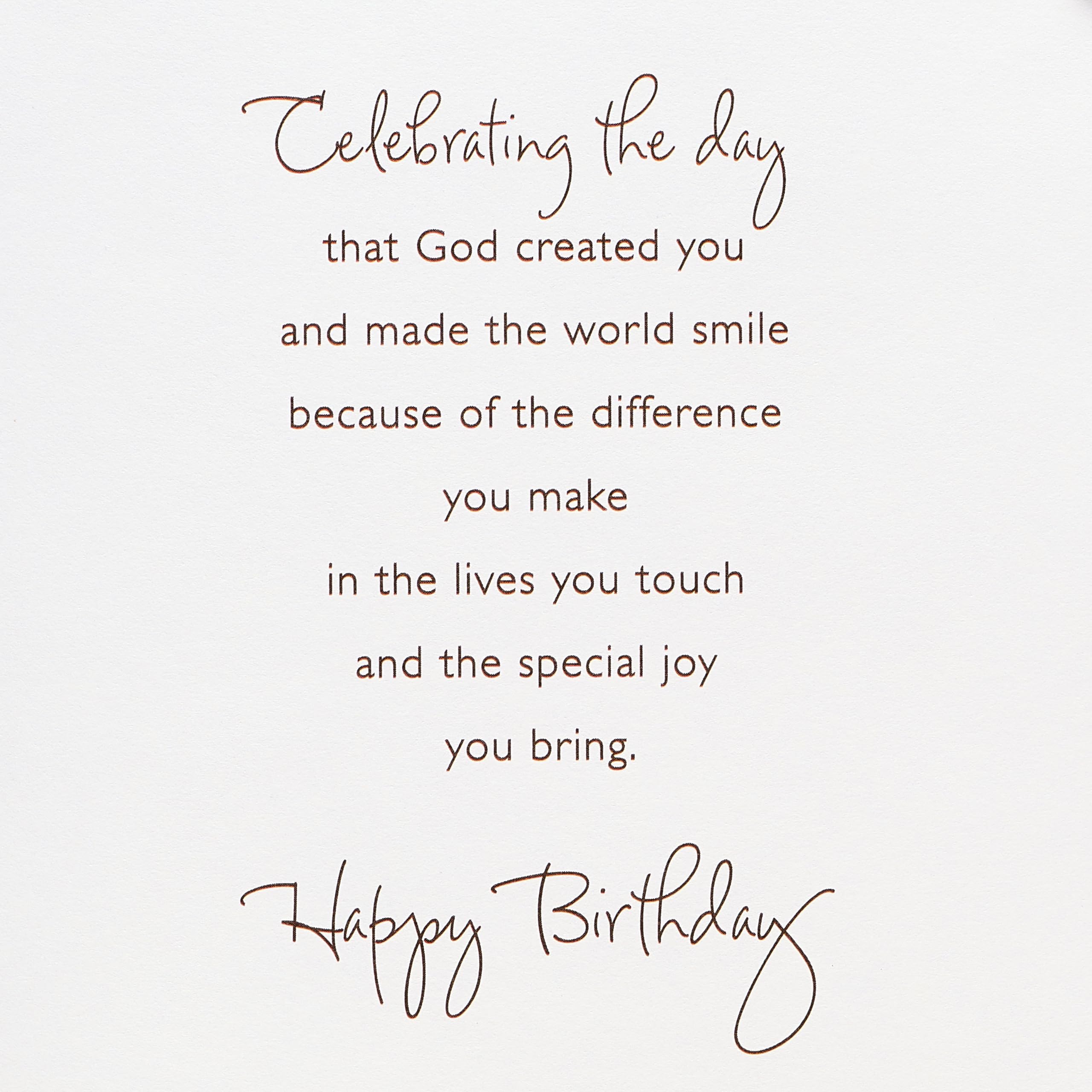 American Greetings Religious Birthday Card (A Gentle Soul) - Image 3