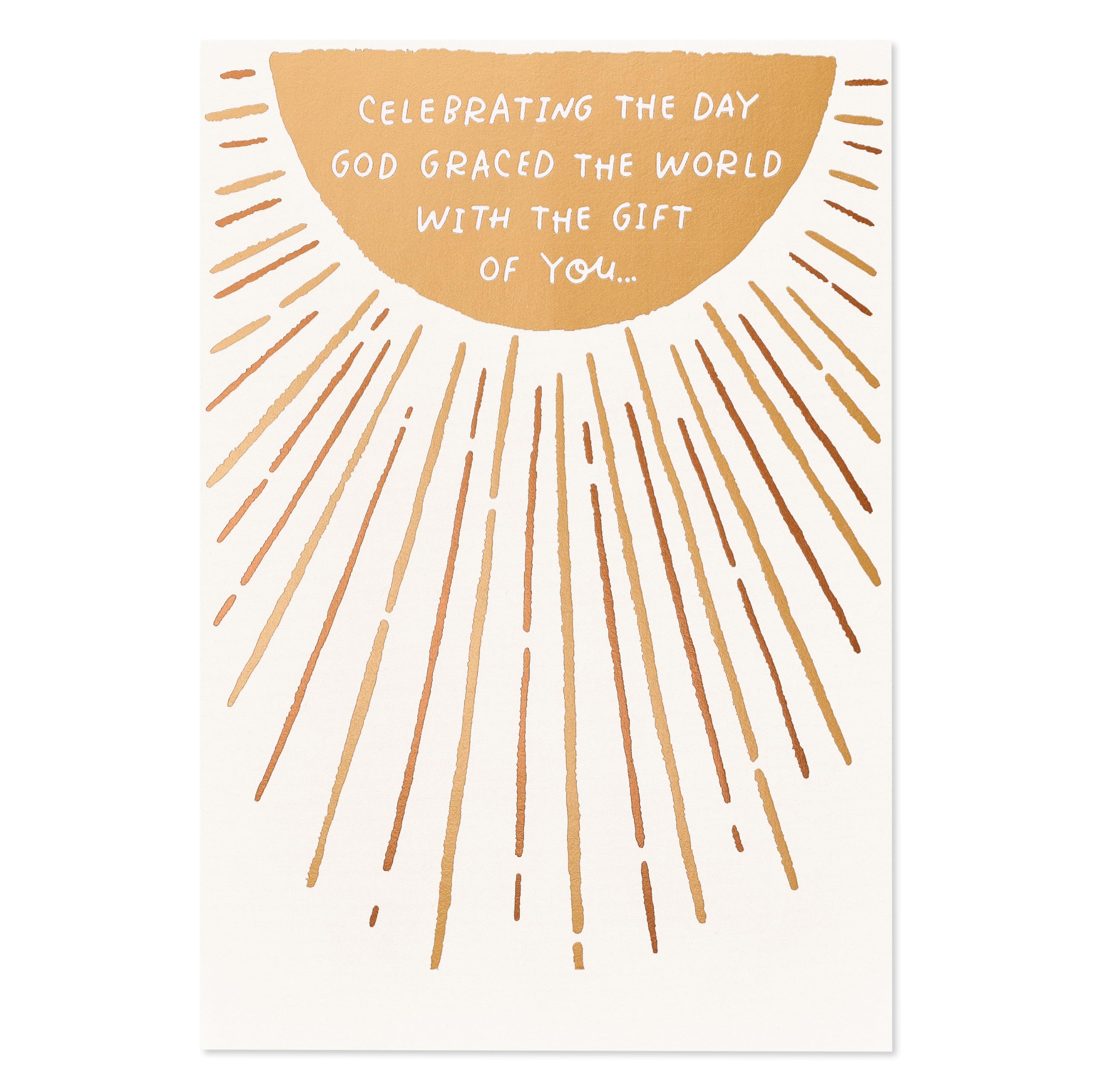 American Greetings Religious Birthday Card (His Light Shines on You) - Image 4