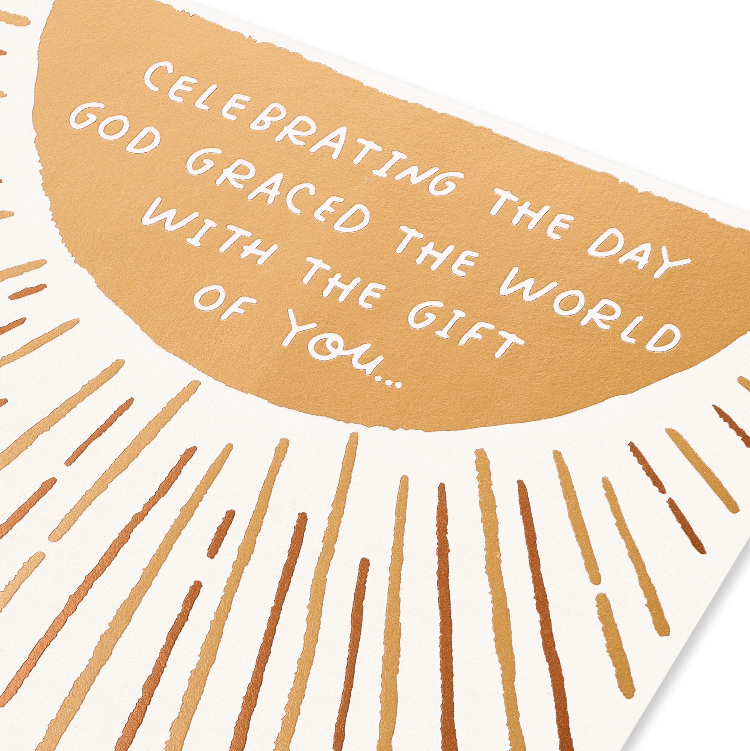 American Greetings Religious Birthday Card (His Light Shines on You) - Image 5