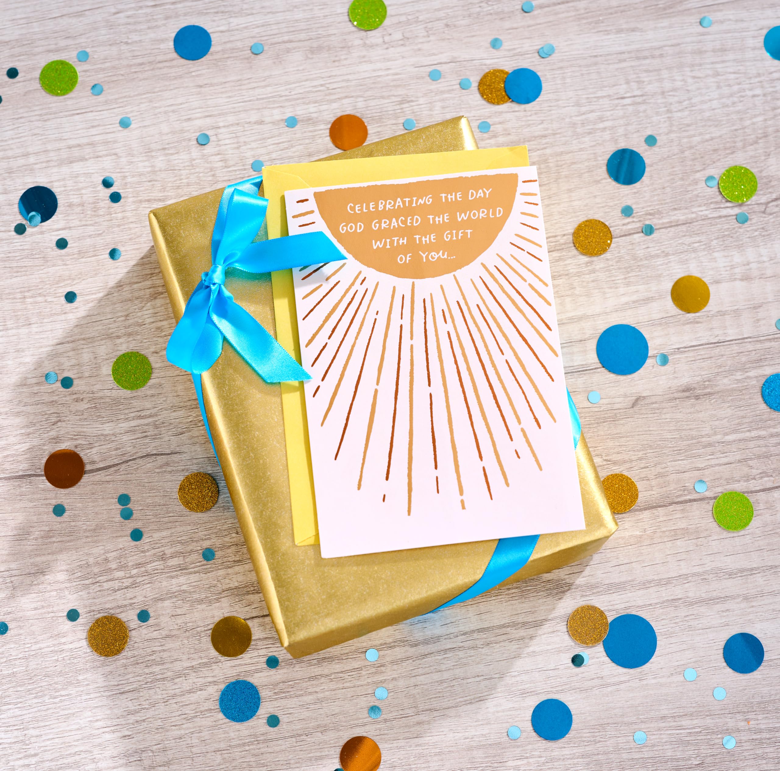 American Greetings Religious Birthday Card (His Light Shines on You) - Image 6