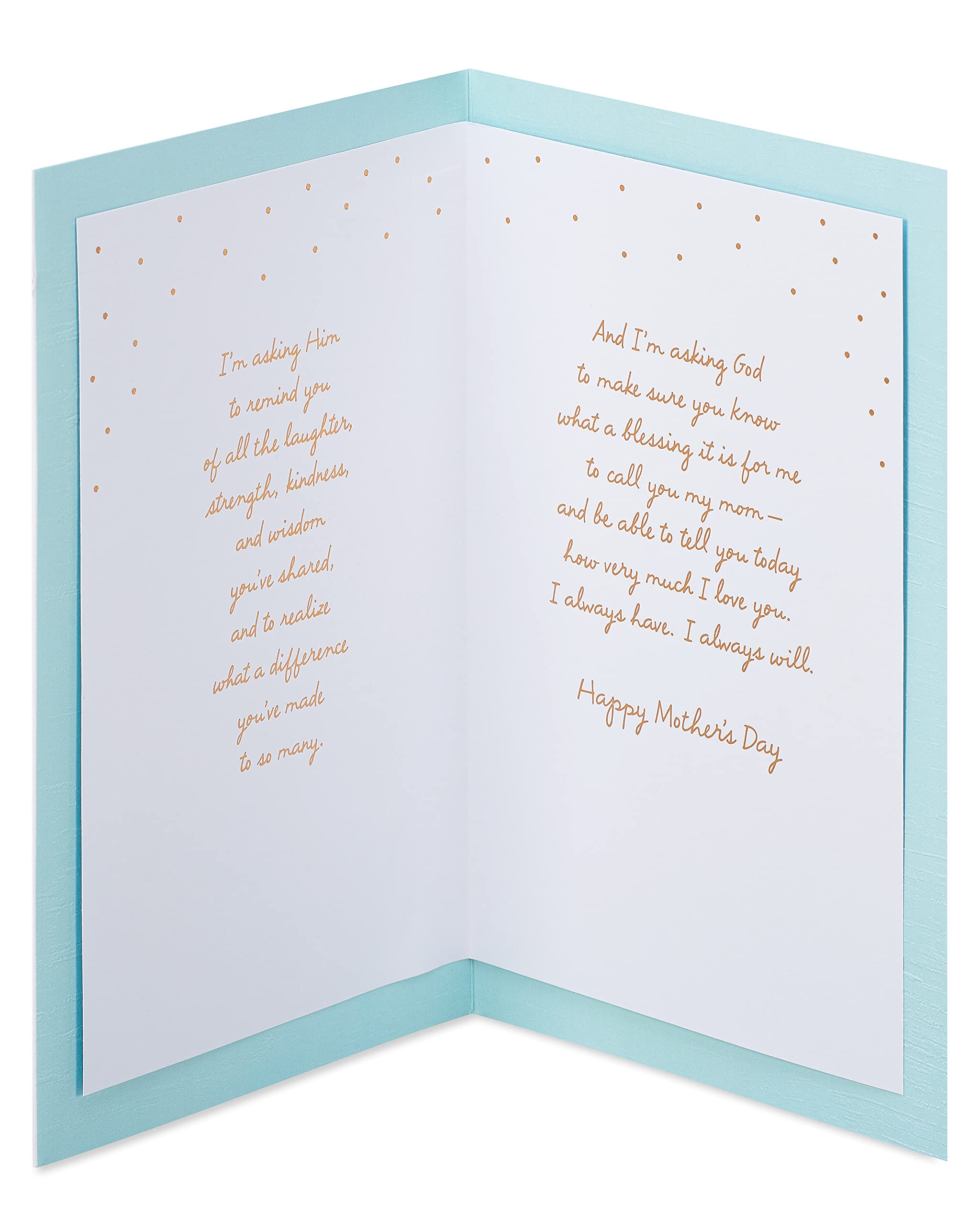 American Greetings Religious Mothers Day Card for Mom (A Difference You've Made) - Image 2