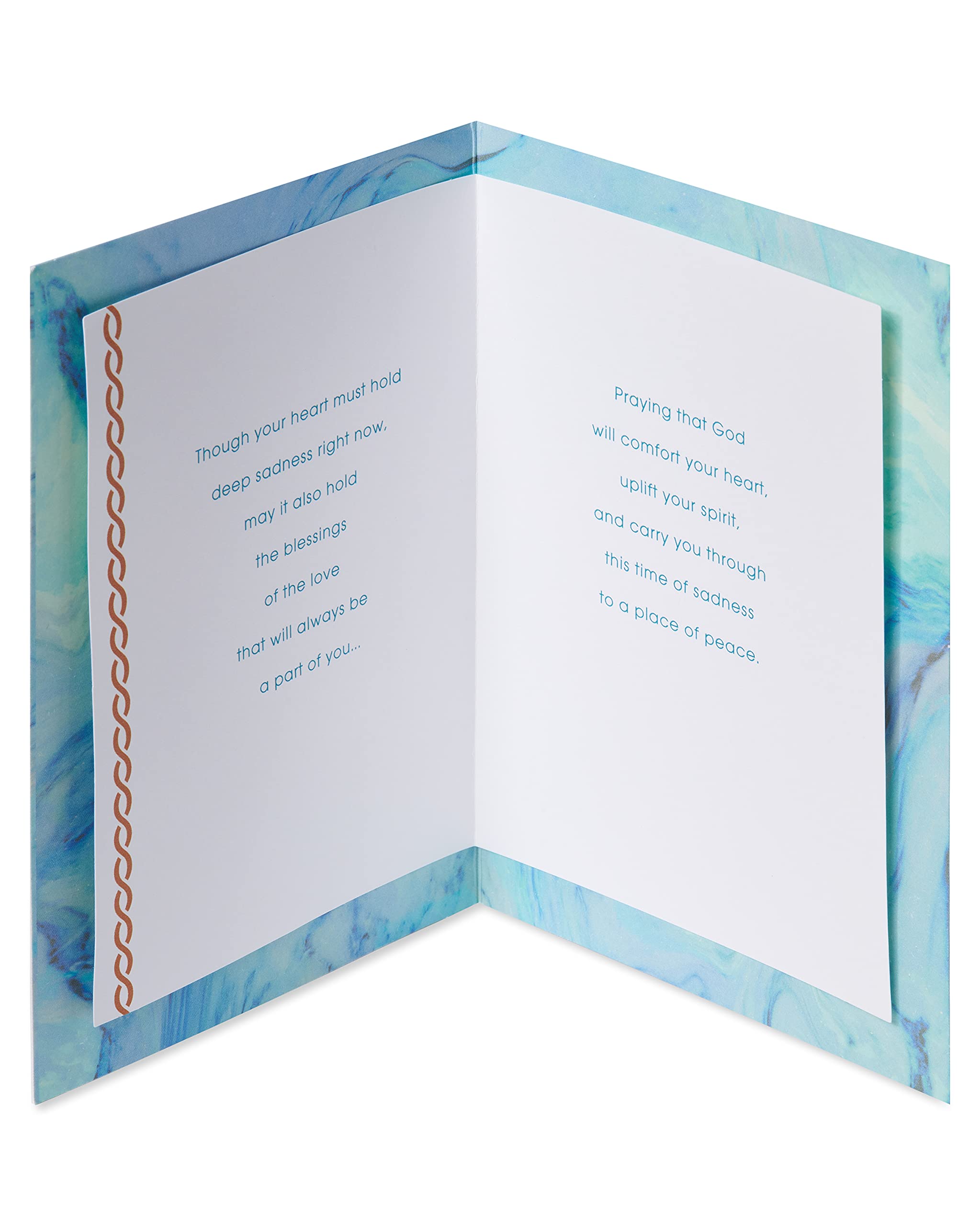 American Greetings Religious Sympathy Card (Faith, Hope, and Love) - Image 2