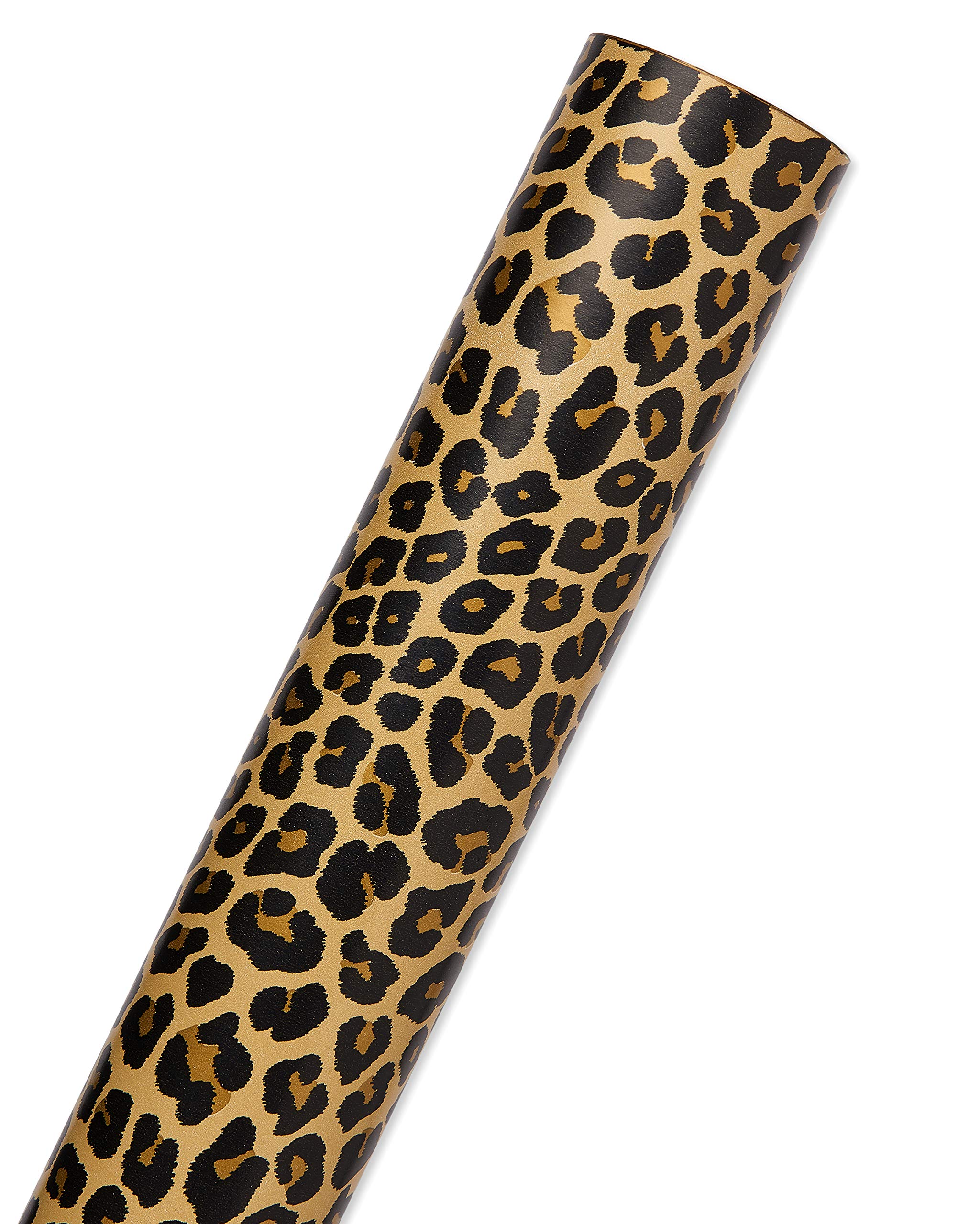 American Greetings Reversible Wrapping Paper Jumbo Roll, Leopard and Gold (1 Roll, 175 sq. ft.) - Image 3