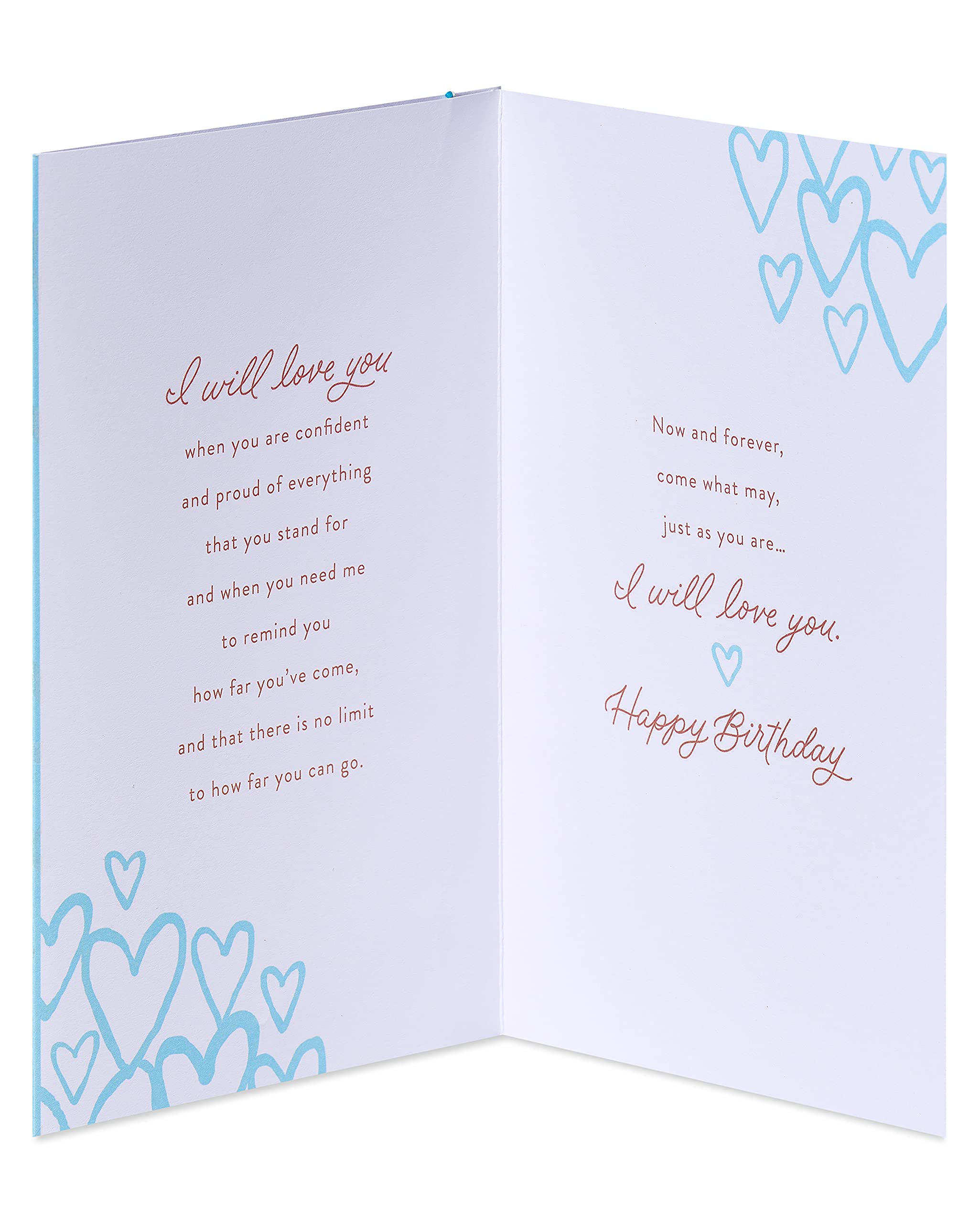 American Greetings Romantic Birthday Card (I Will Love You) - Image 2