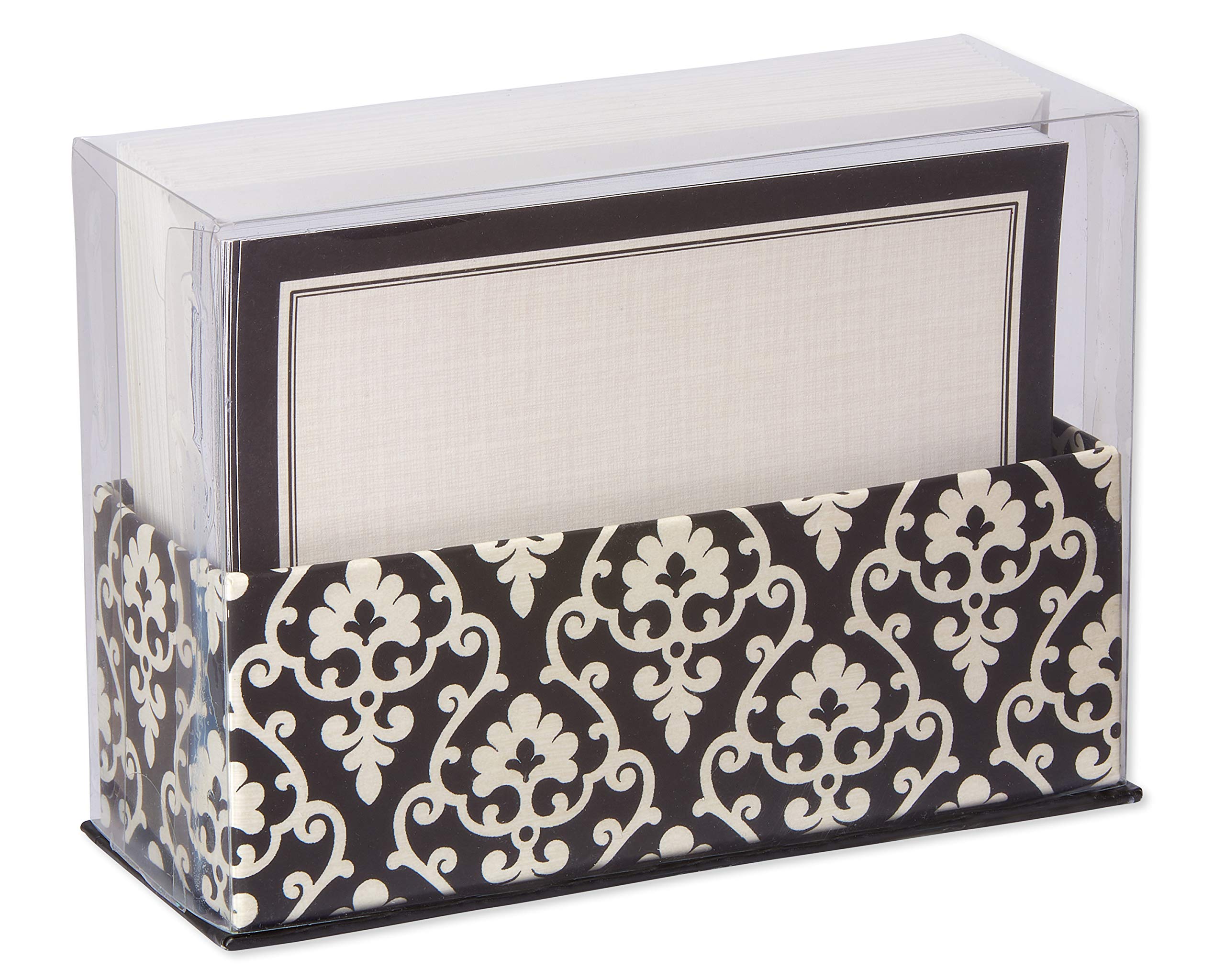 American Greetings Single Panel Blank Cards with Envelopes, Ivory with Black Border (40-Count) - Image 4