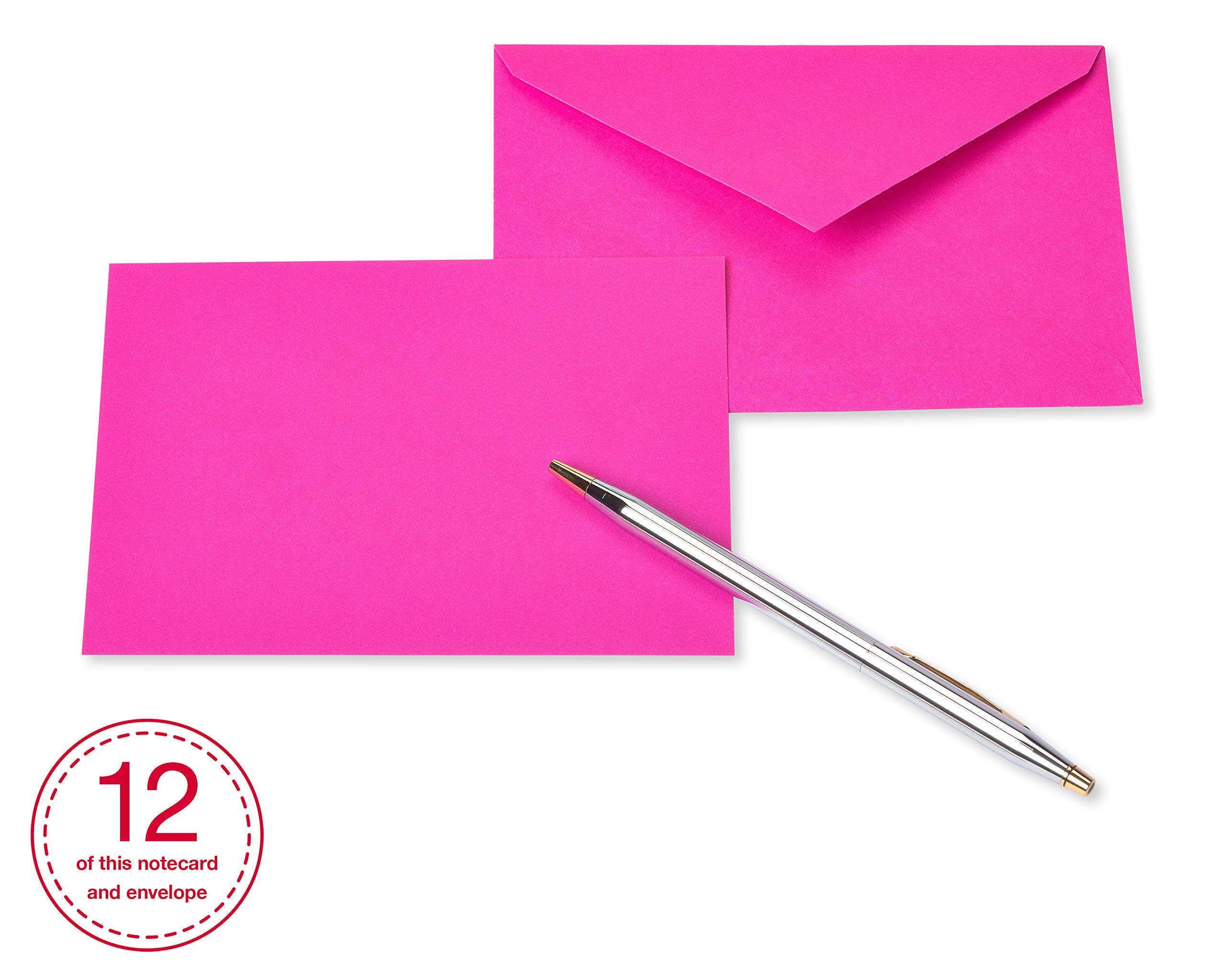 American Greetings Single Panel Blank Cards with Envelopes, Neon Rainbow Colors (100-Count) - Image 3