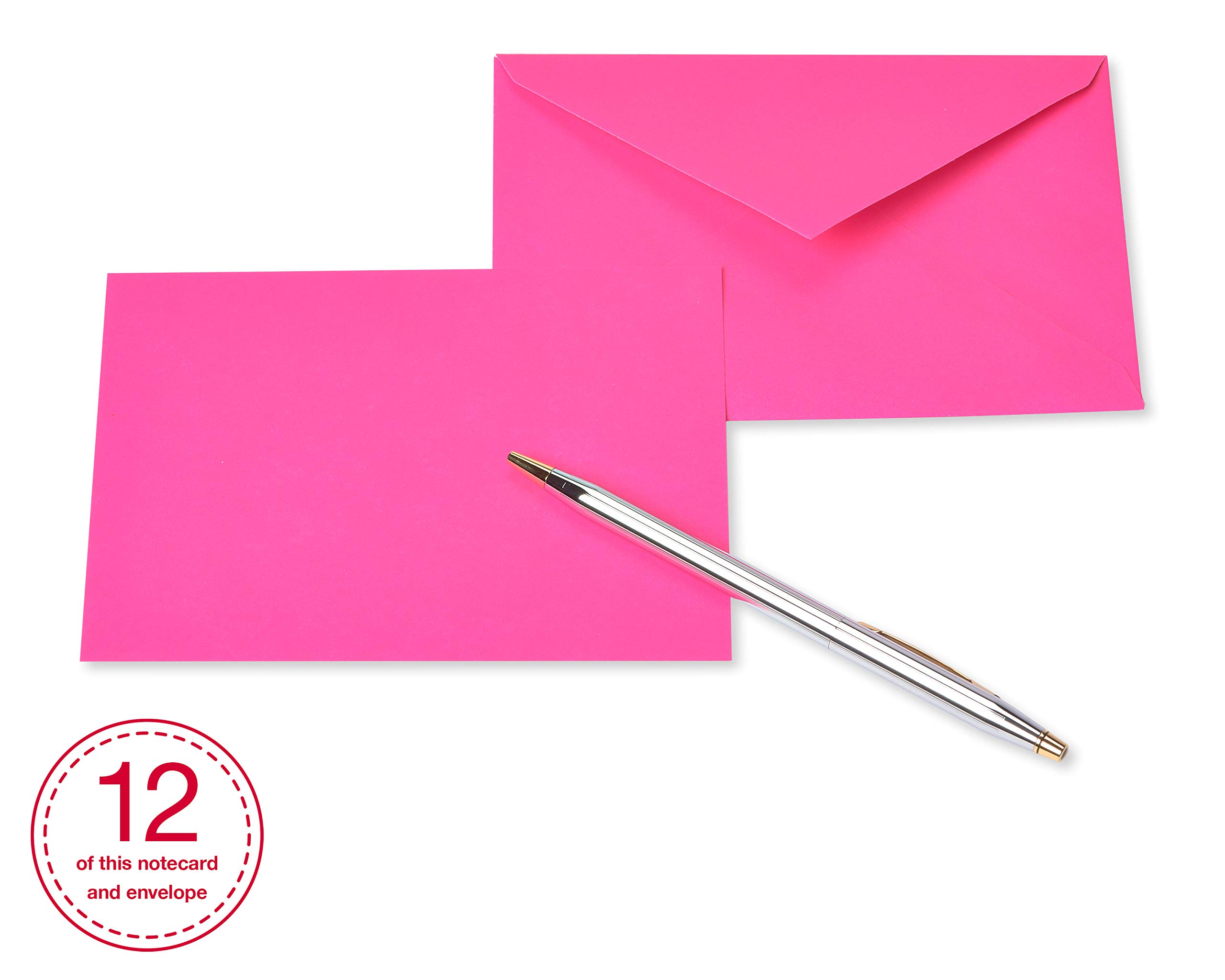 American Greetings Single Panel Blank Cards with Envelopes, Neon Rainbow Colors (100-Count) - Image 4