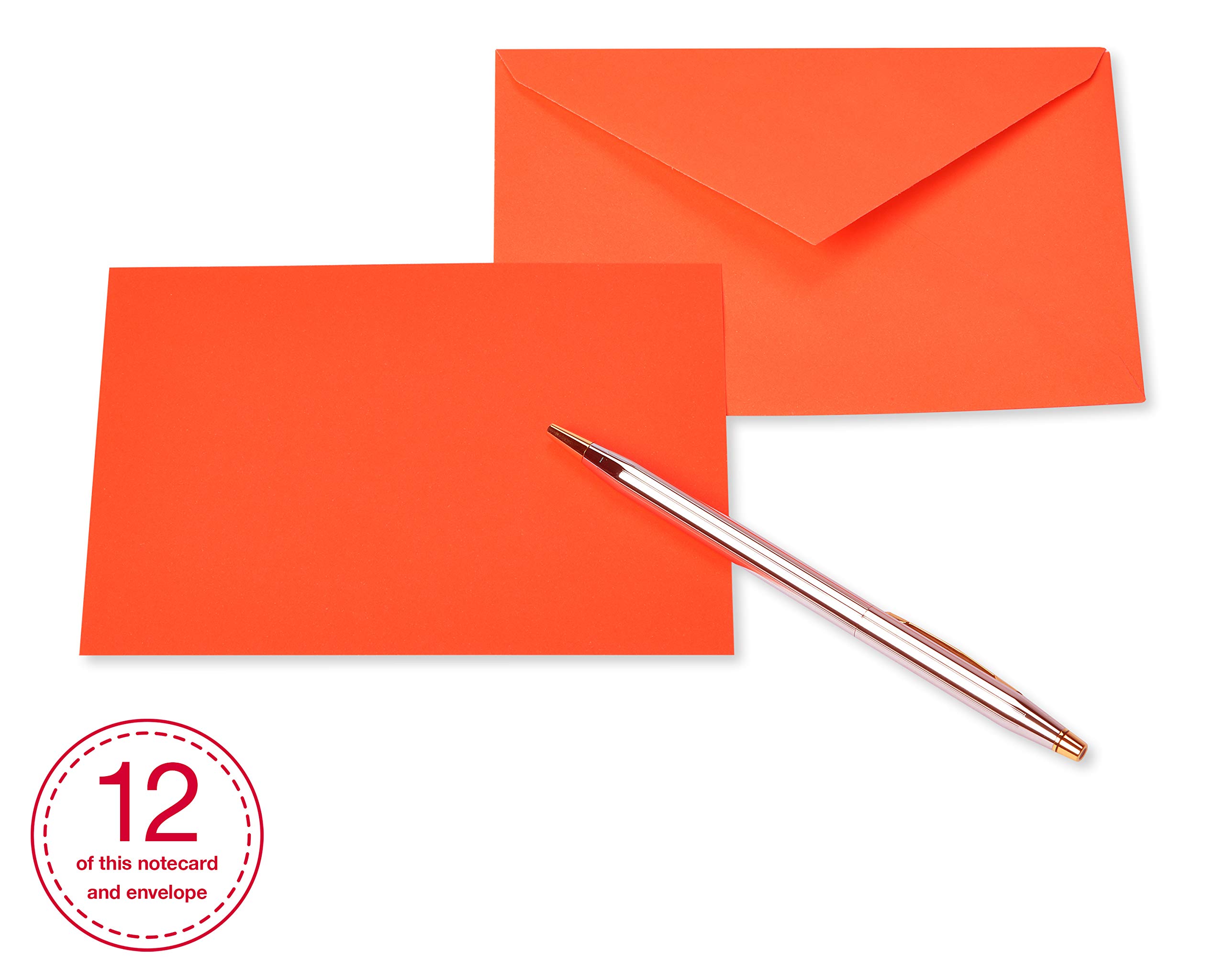 American Greetings Single Panel Blank Cards with Envelopes, Neon Rainbow Colors (100-Count) - Image 5