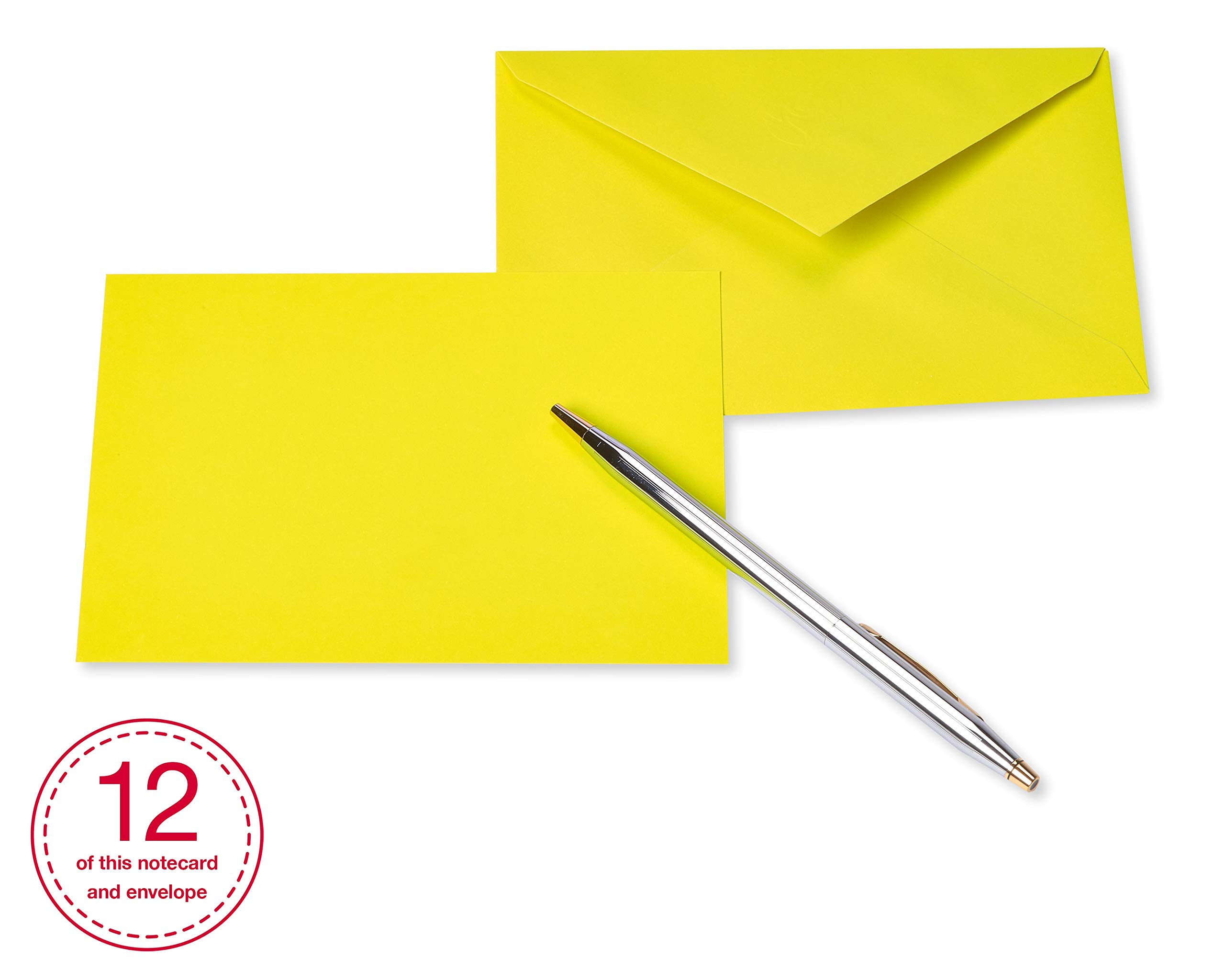American Greetings Single Panel Blank Cards with Envelopes, Neon Rainbow Colors (100-Count) - Image 8