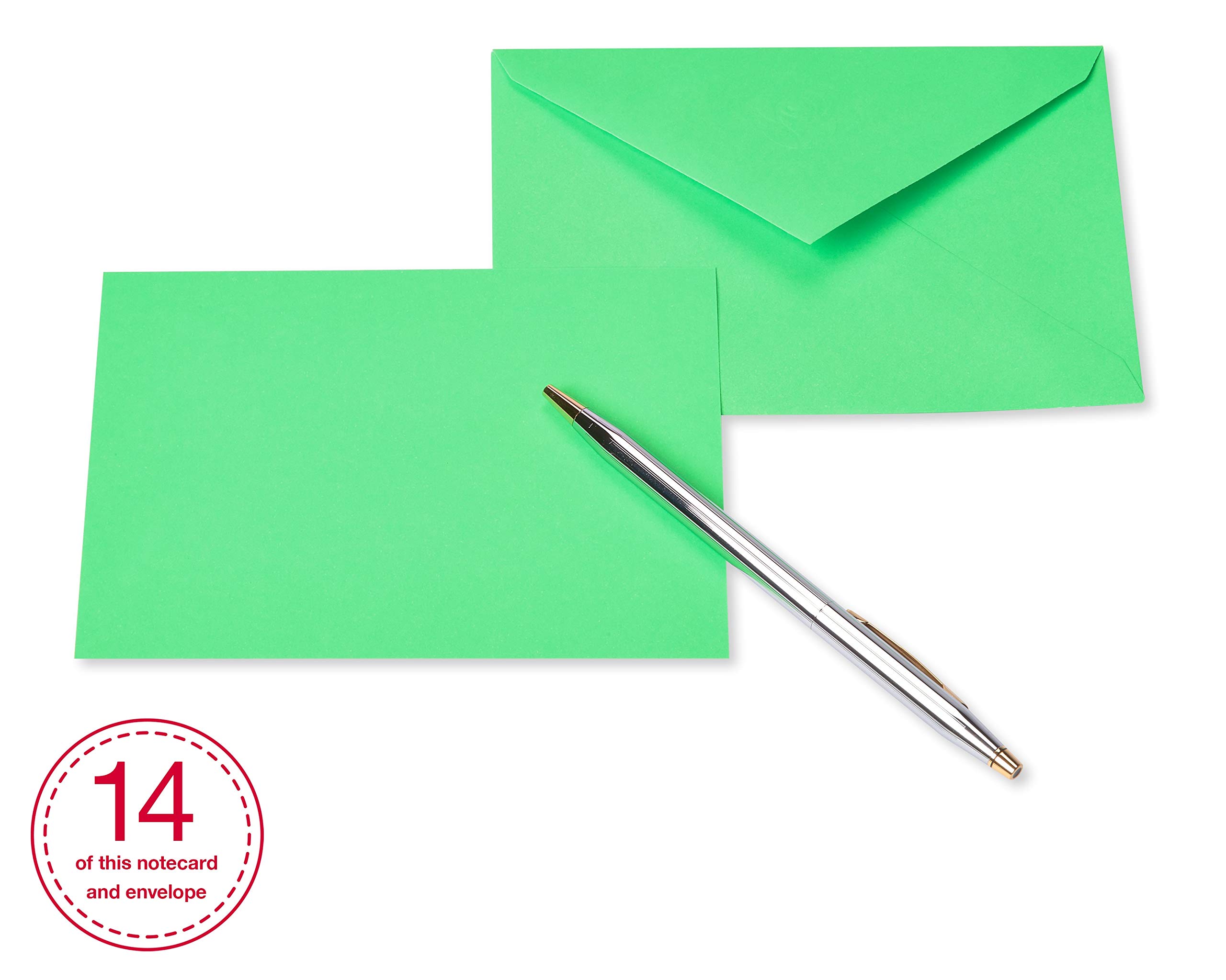 American Greetings Single Panel Blank Cards with Envelopes, Neon Rainbow Colors (100-Count) - Image 9