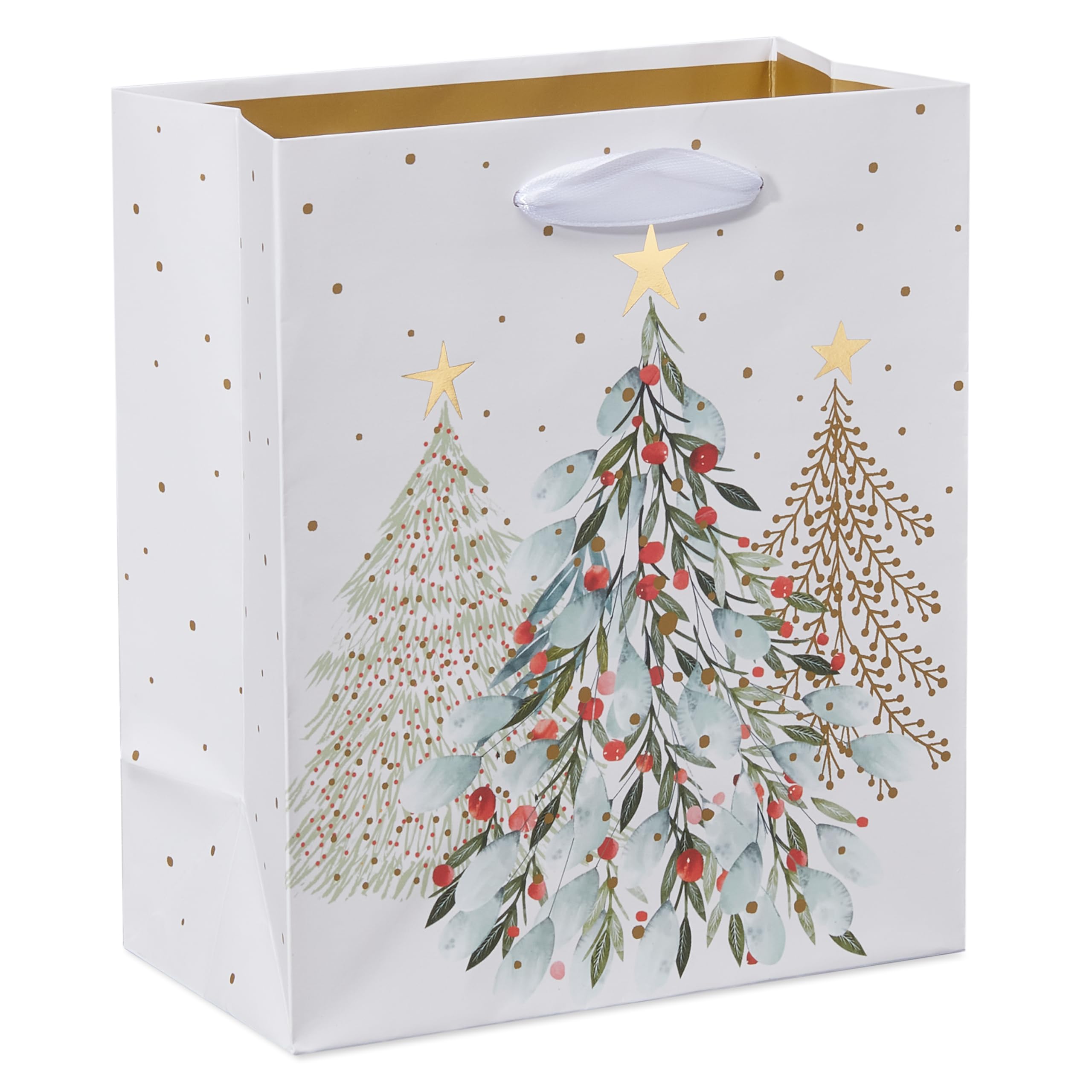 American Greetings Small Gift Bags, Gold and Silver Patterns (5 Bags) - Image 2