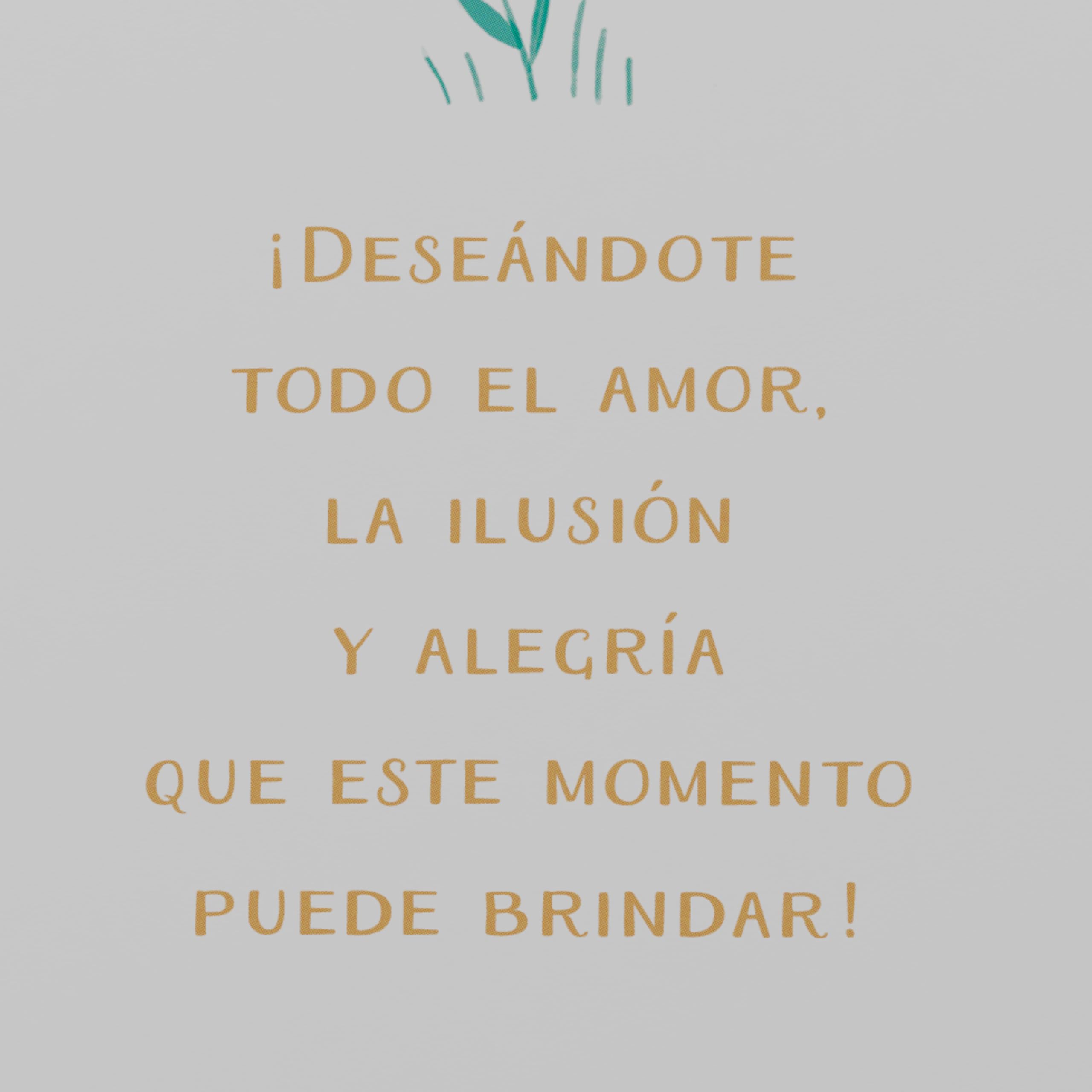 American Greetings Spanish Baby Shower Card (Deseándote Todo El Amor) - Image 3