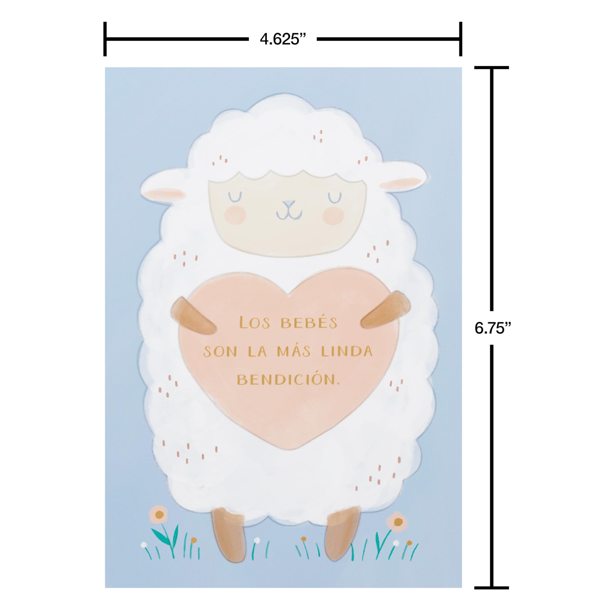 American Greetings Spanish Baby Shower Card (Deseándote Todo El Amor) - Image 4