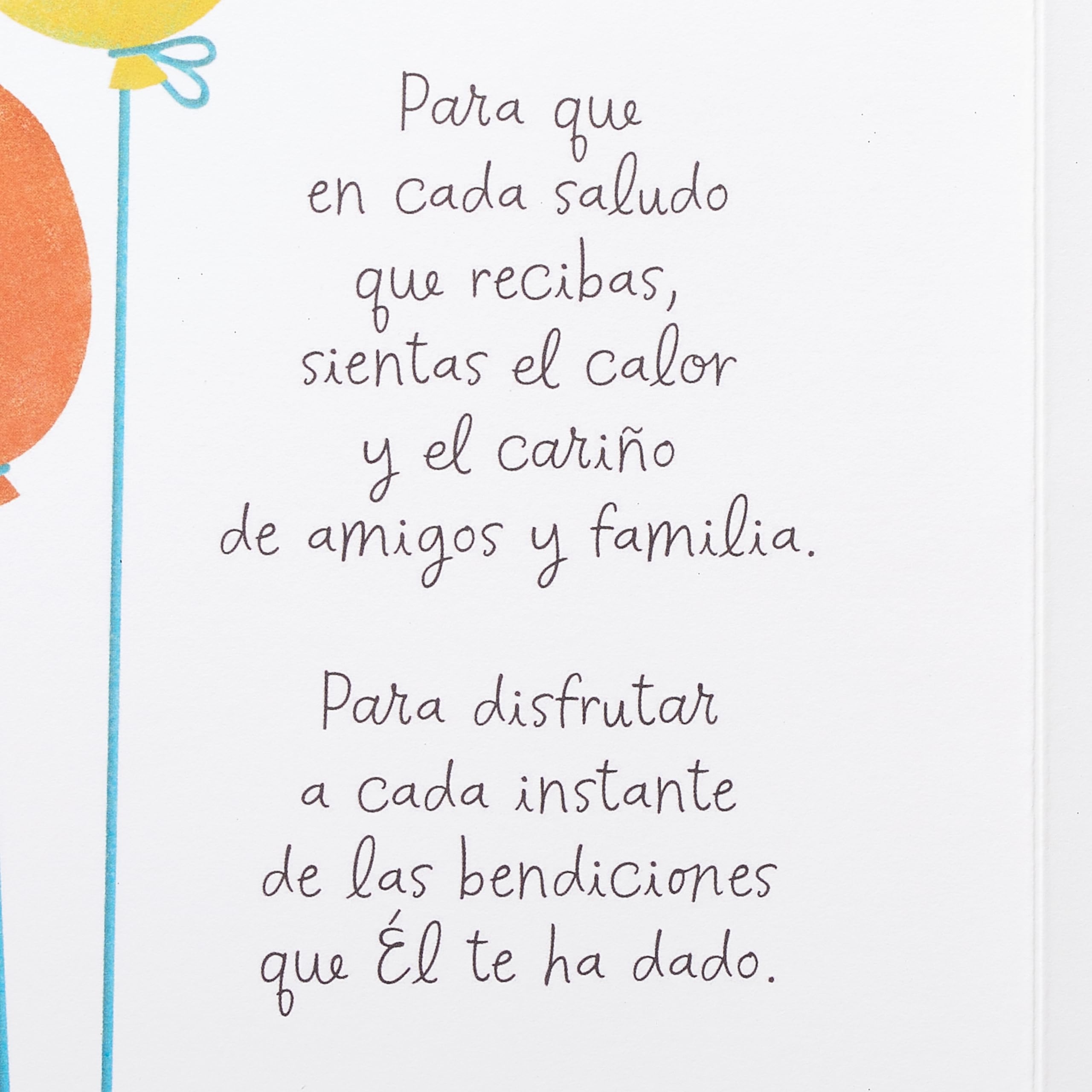 American Greetings Spanish Birthday Card (Disfrutar Cada Instante) - Image 3