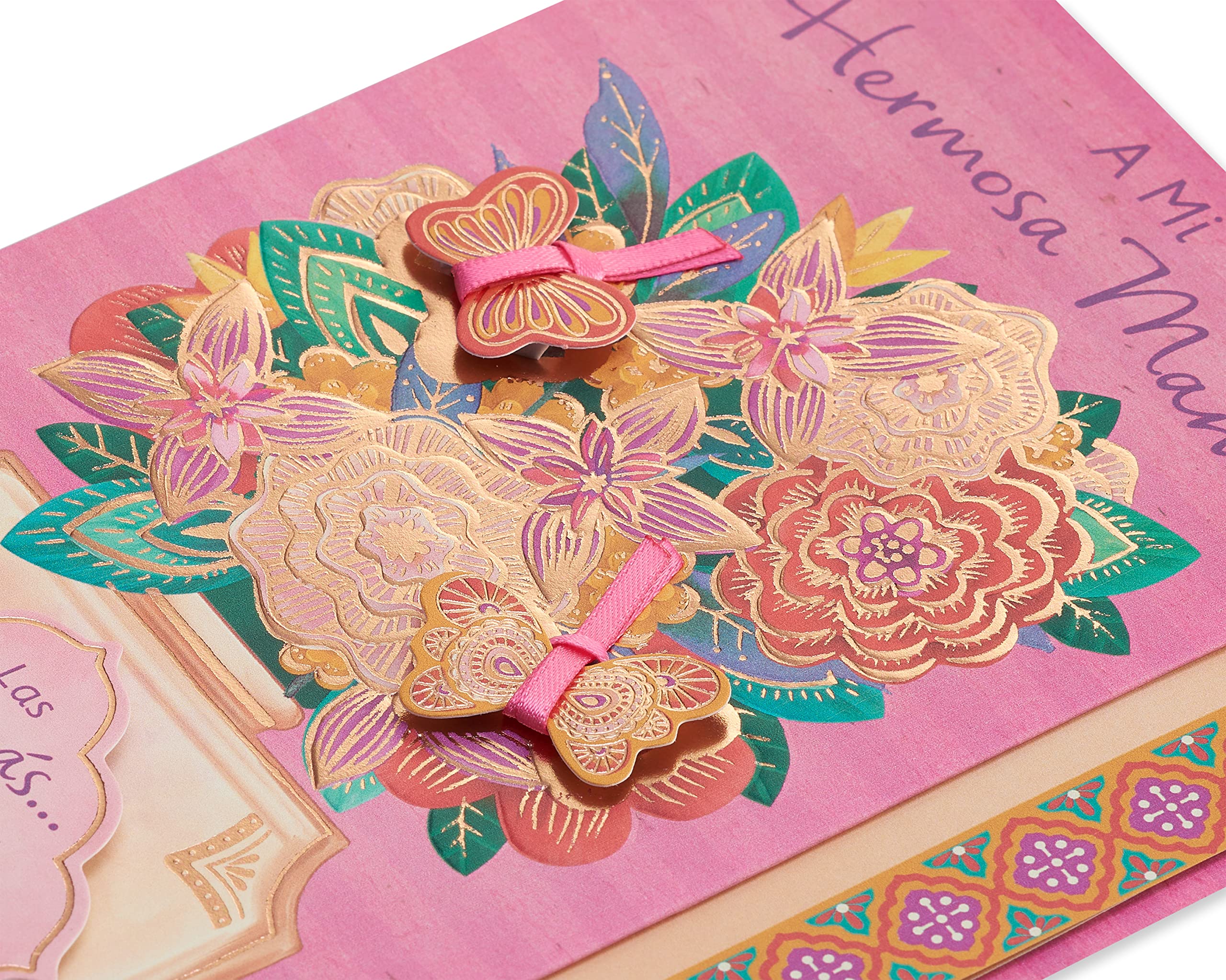 American Greetings Spanish Mothers Day Card for Mom (Las Mamás Guían Corazones) - Image 5