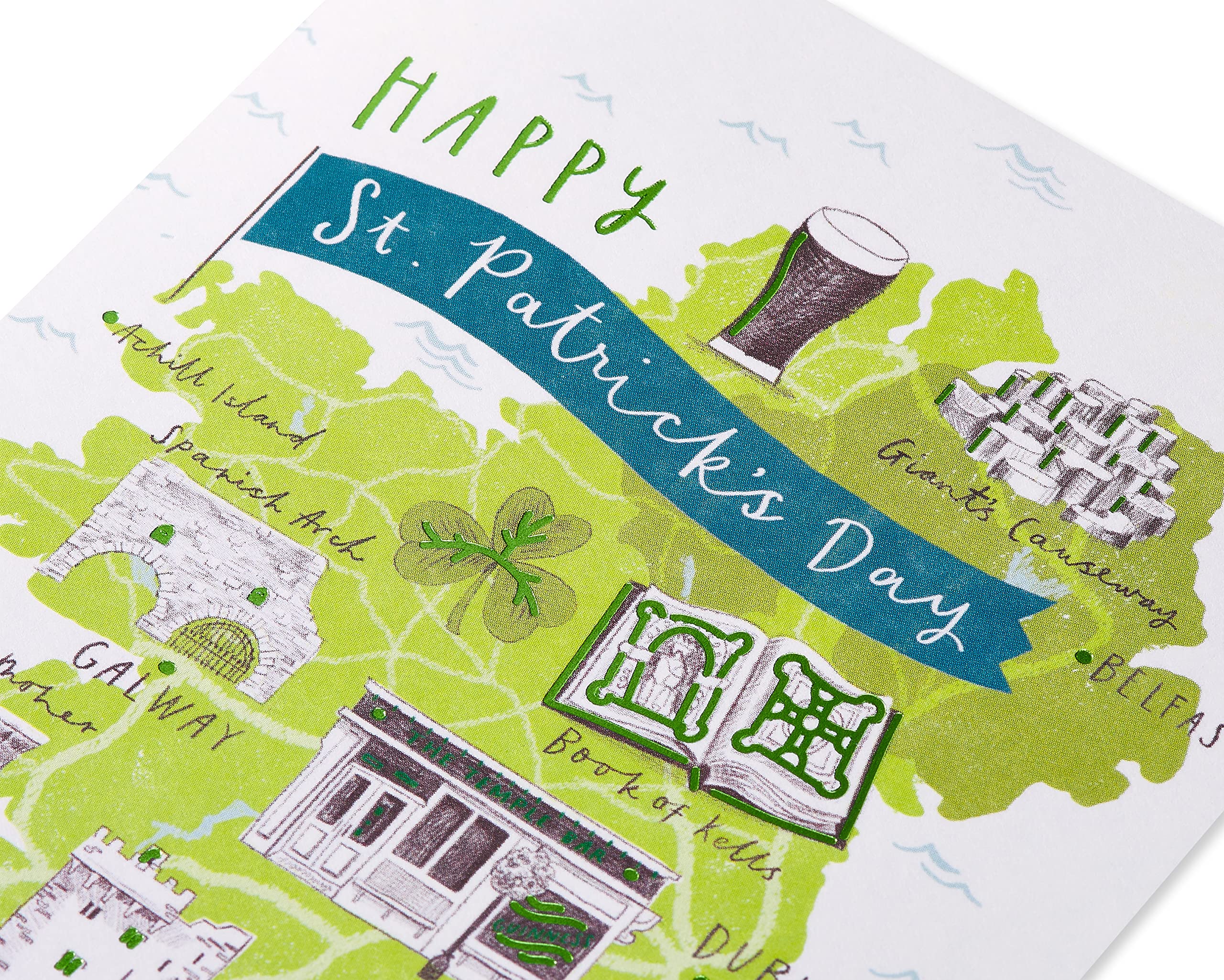 American Greetings St. Patrick’s Day Cards Pack, Map of Ireland (6-Count) - Image 5